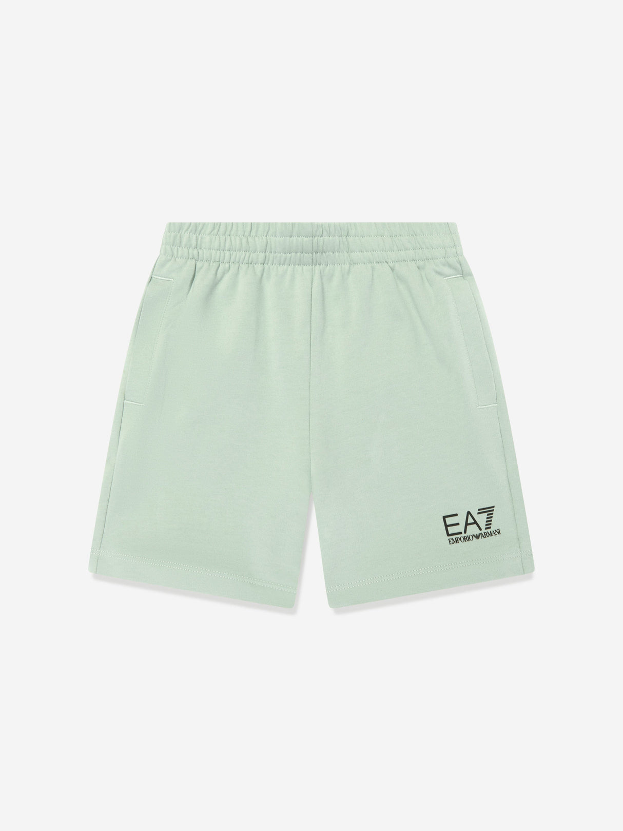 EA7 Emporio Armani Boys Logo Bermuda Shorts in Green