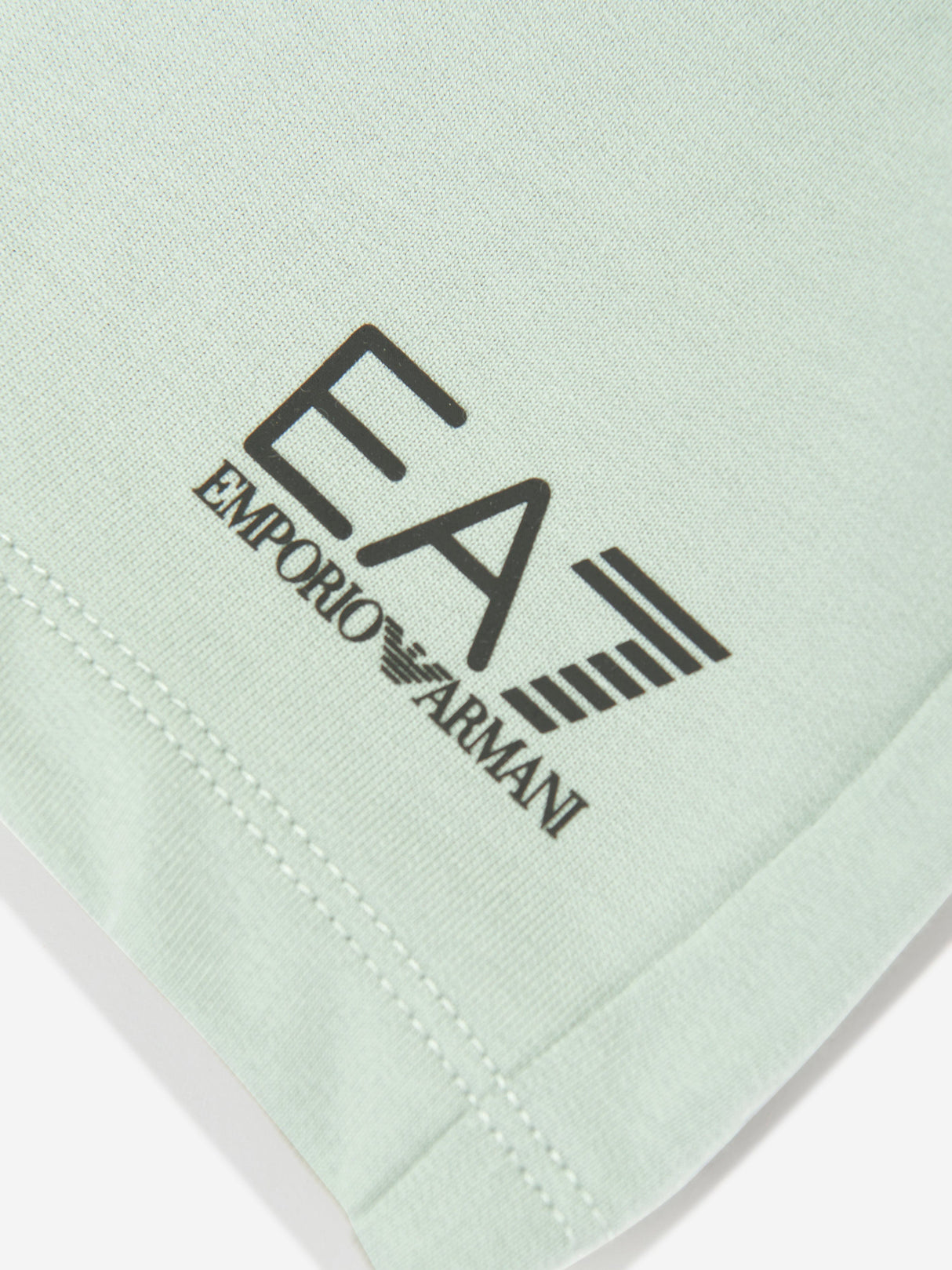 EA7 Emporio Armani Boys Logo Bermuda Shorts in Green