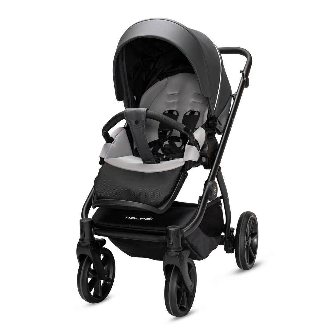 Noordi Fjordi V2 Leather 3in1 with Travel Carrier Car Seat - Shadow Grey (OPEN BOX)