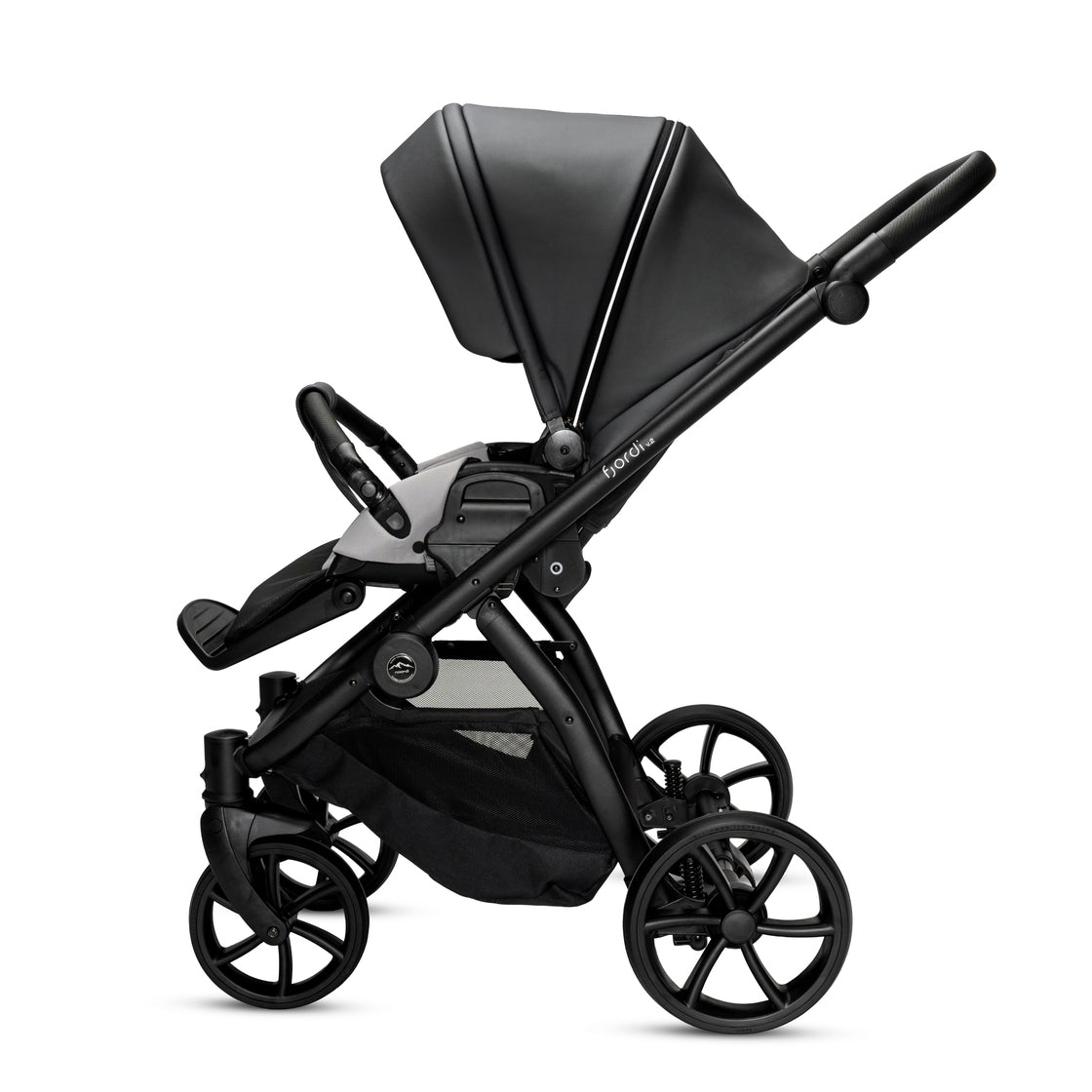 Noordi Fjordi V2 Leather 3in1 with Travel Carrier Car Seat - Shadow Grey (OPEN BOX)