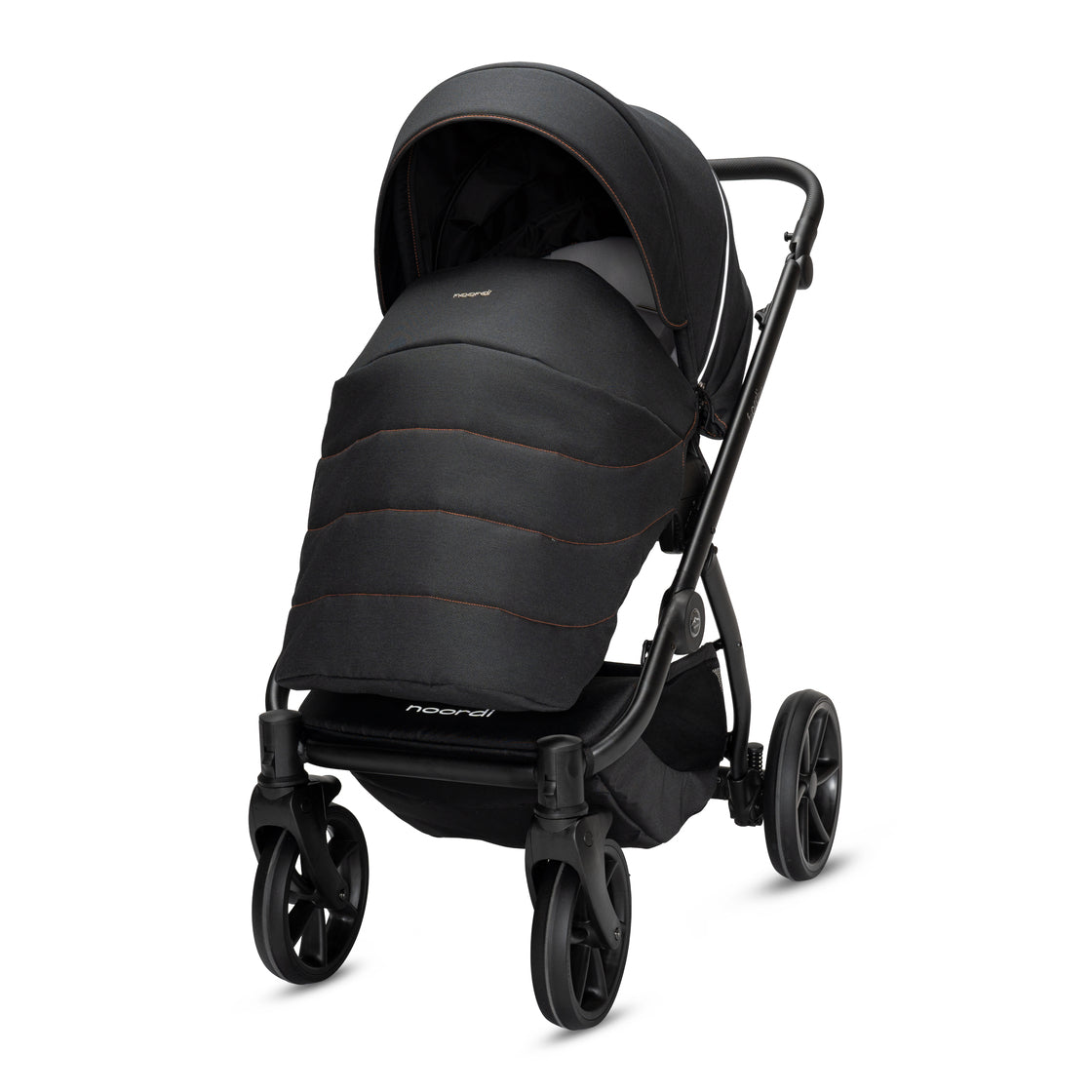 Noordi Fjordi V2 – 2in1 Pushchair with ThermoCot™ Carrycot, Voyager Black