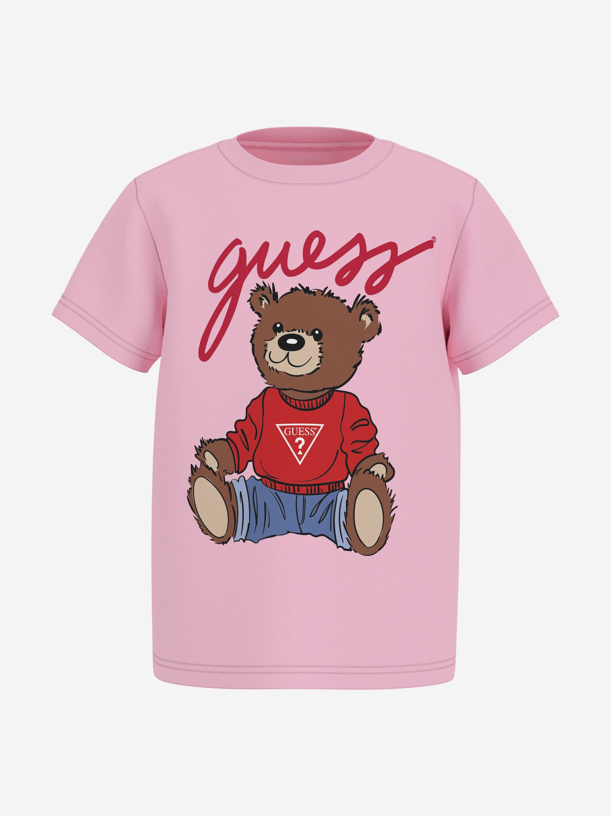 Guess Girls Teddy Bear T-Shirt in Pink