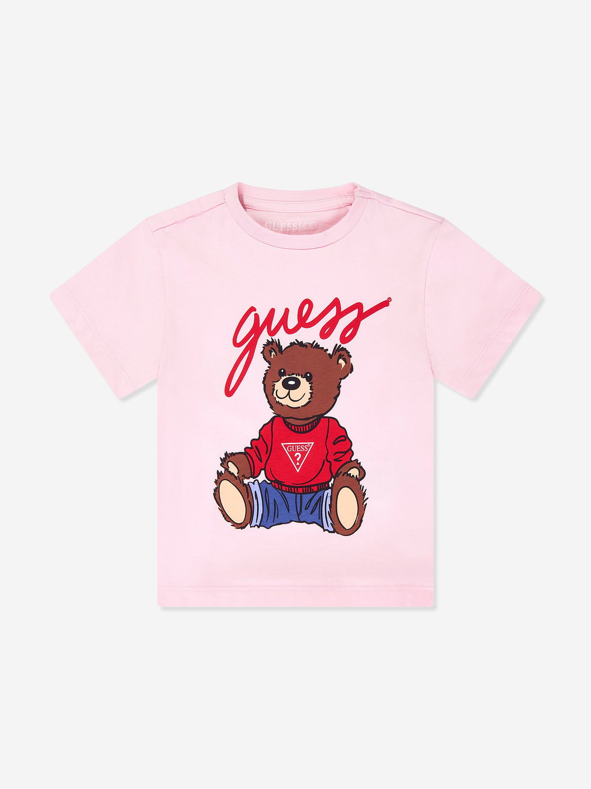 Guess Girls Teddy Bear T-Shirt in Pink