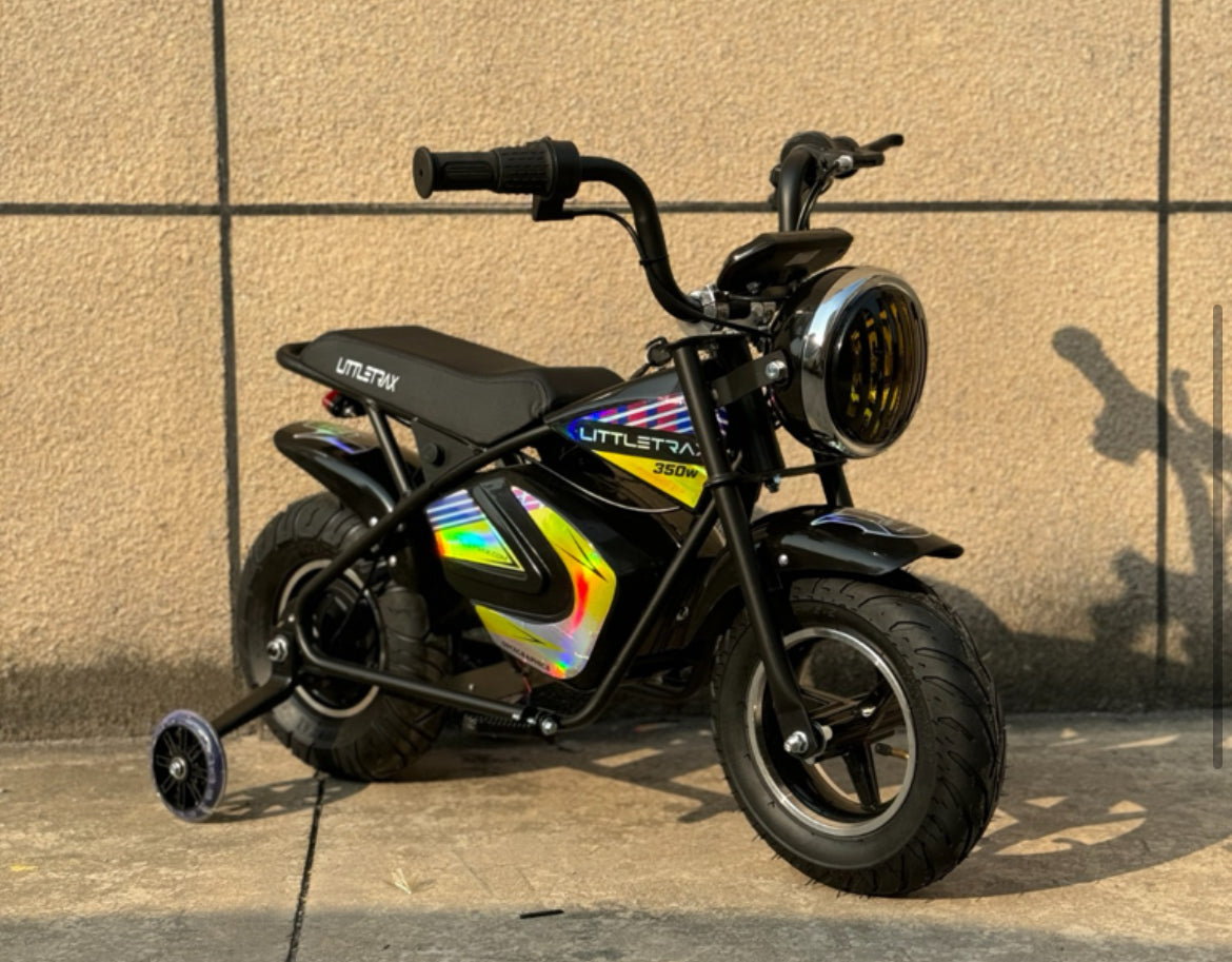 Littletrax 350W Kids Electric Bike – Ages 3 to 12+ ride on motorbike! - 1 DAY SALE PRICE - DELIVERED BEFORE CHRISTMAS