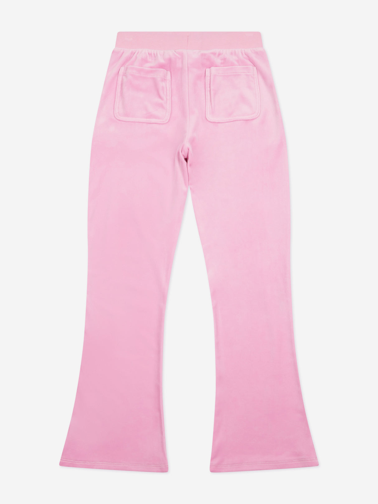 Juicy Couture Girls Diamante Logo Bootcut Joggers in Pink
