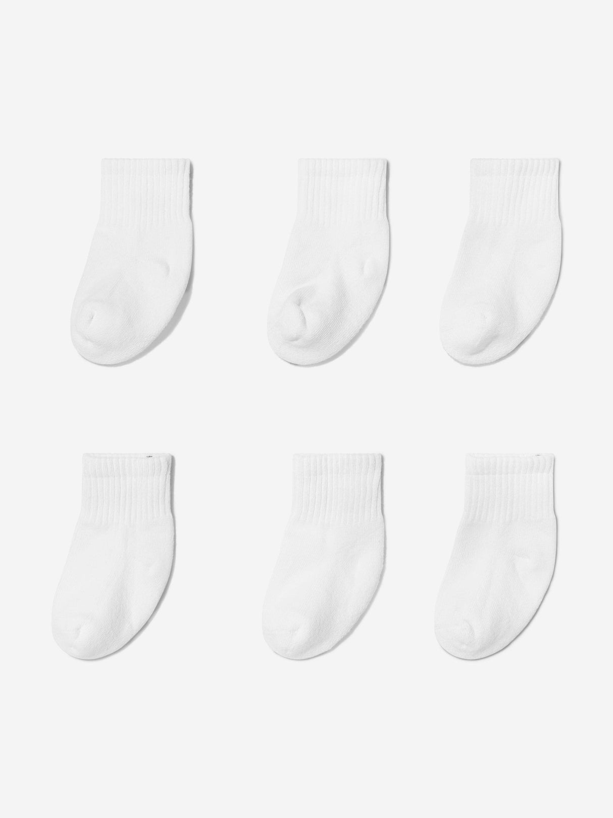 Lacoste Baby 6 Pack Socks Set in White