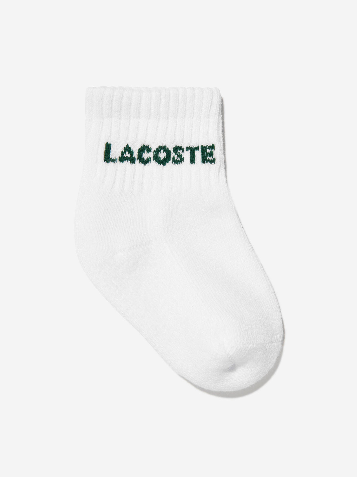 Lacoste Baby 6 Pack Socks Set in White