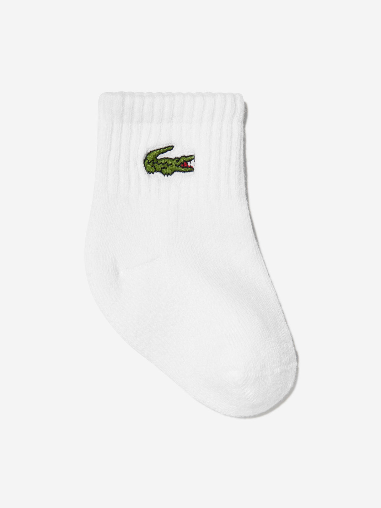 Lacoste Baby 6 Pack Socks Set in White