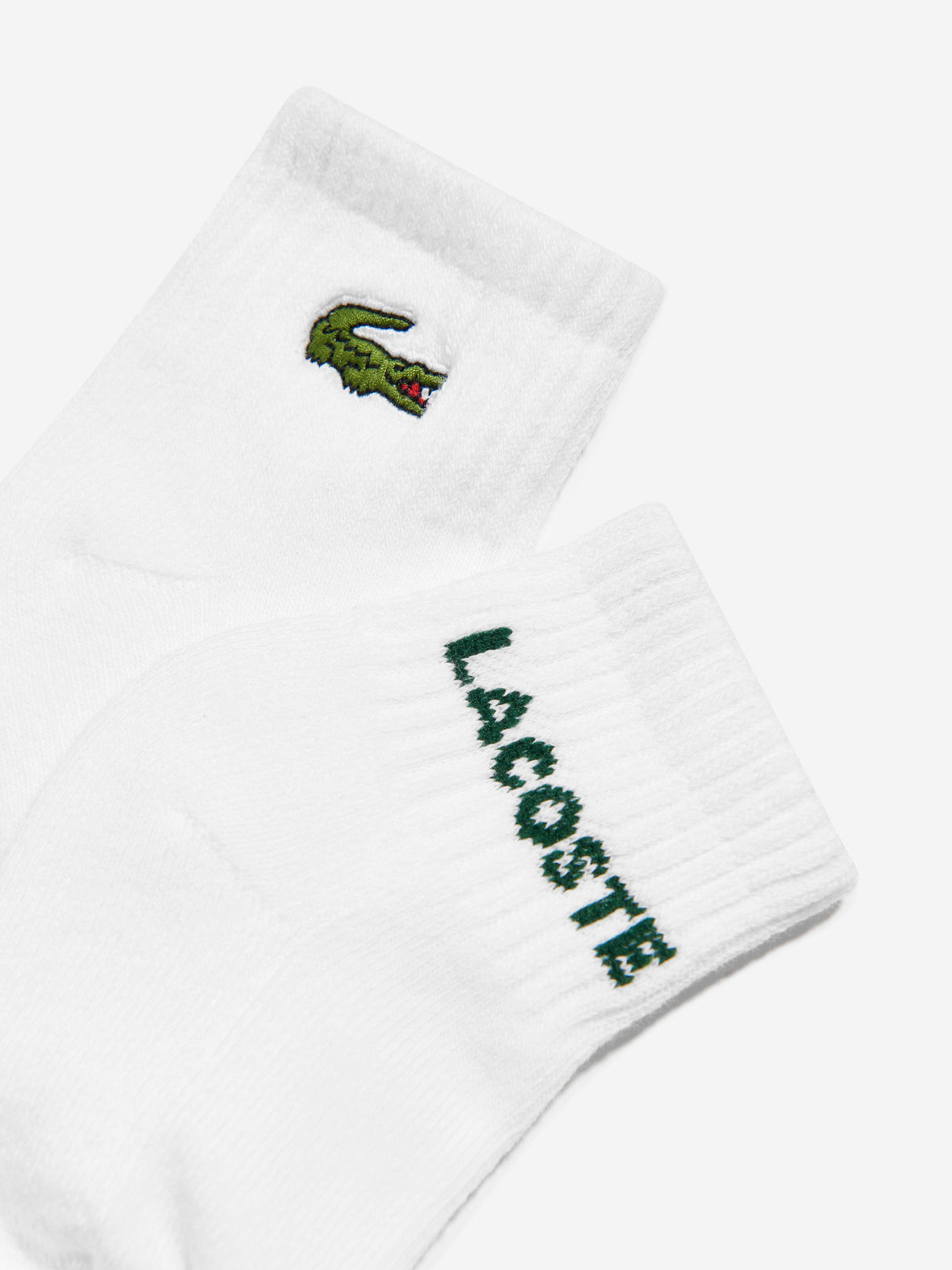Lacoste Baby 6 Pack Socks Set in White