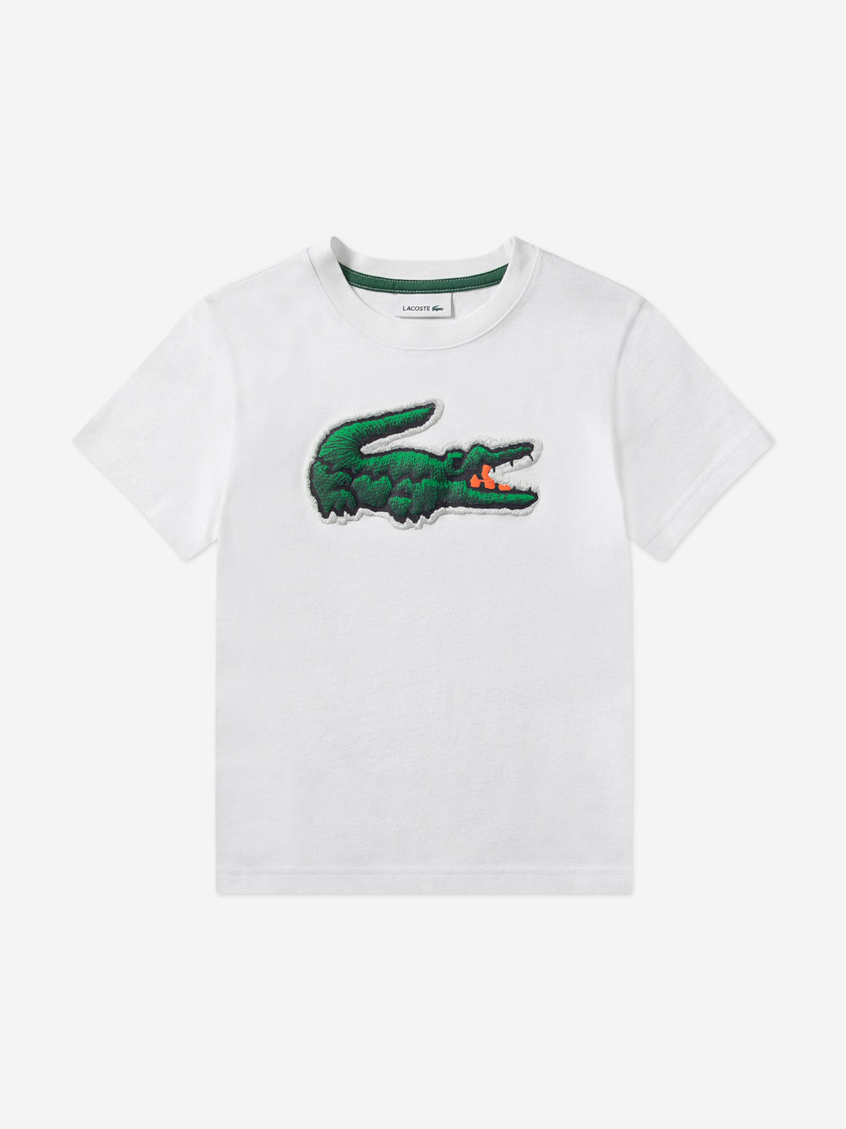 Lacoste Boys Logo T-Shirt in White