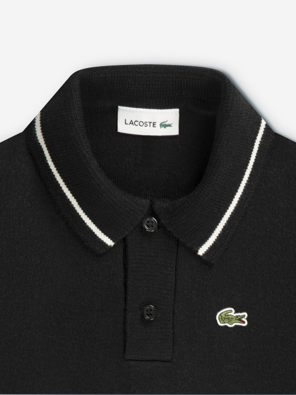 Lacoste Boys Polo Jumper in Black