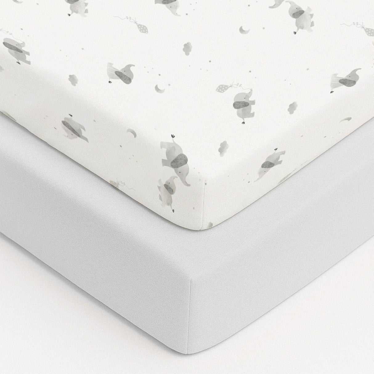 Baby Elegance 2 Pack Jersey Cot Bed Sheets, 140 x 70cm