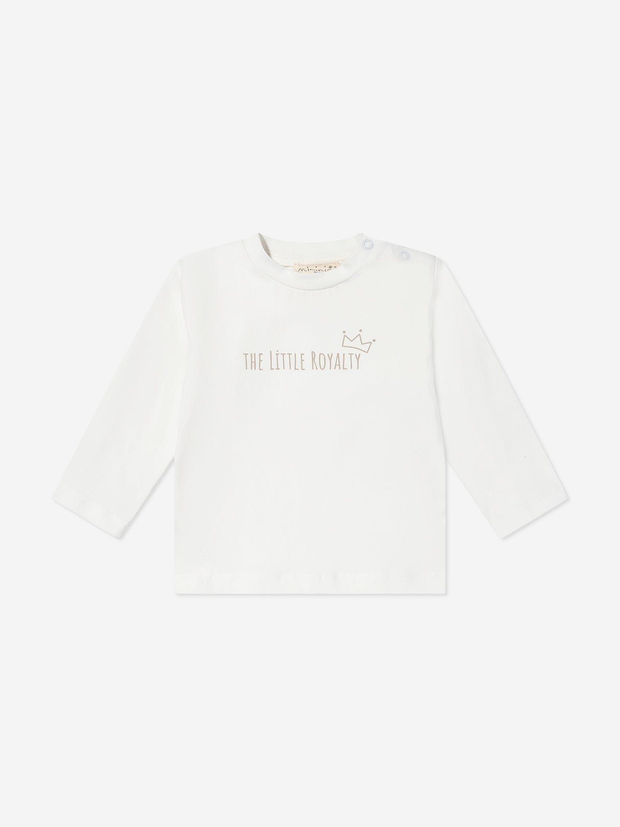 Mininio Baby Dungaree and T-Shirt Set in Beige