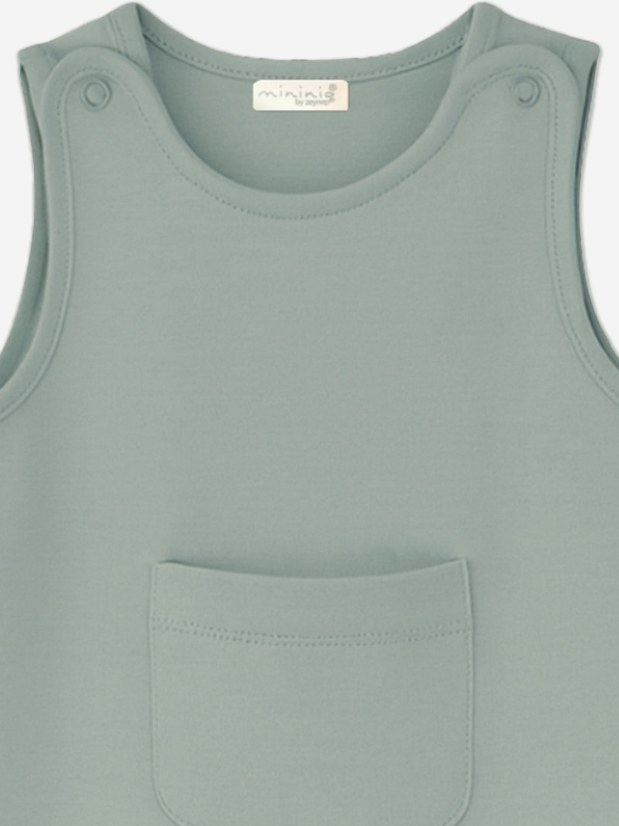 Mininio Baby Organic Cotton Romper in Green