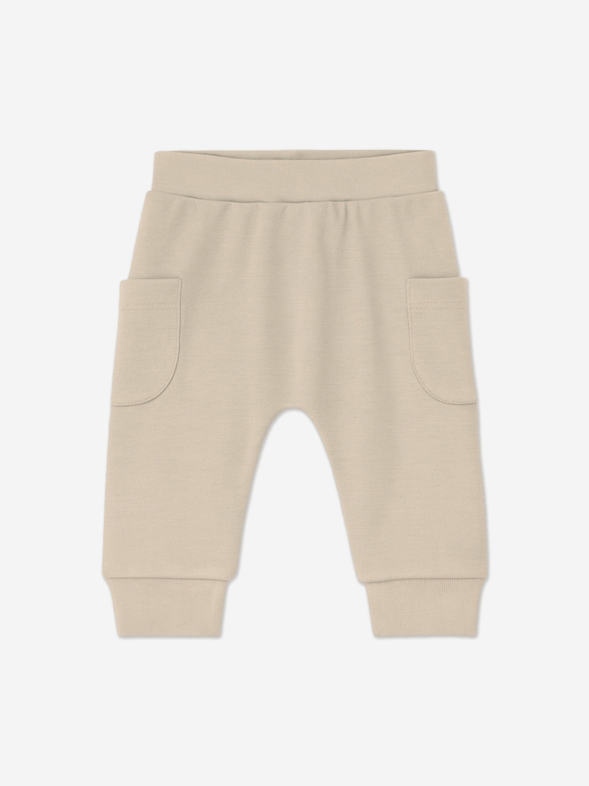 Mininio Baby Organic Cotton Trouser Set in Beige