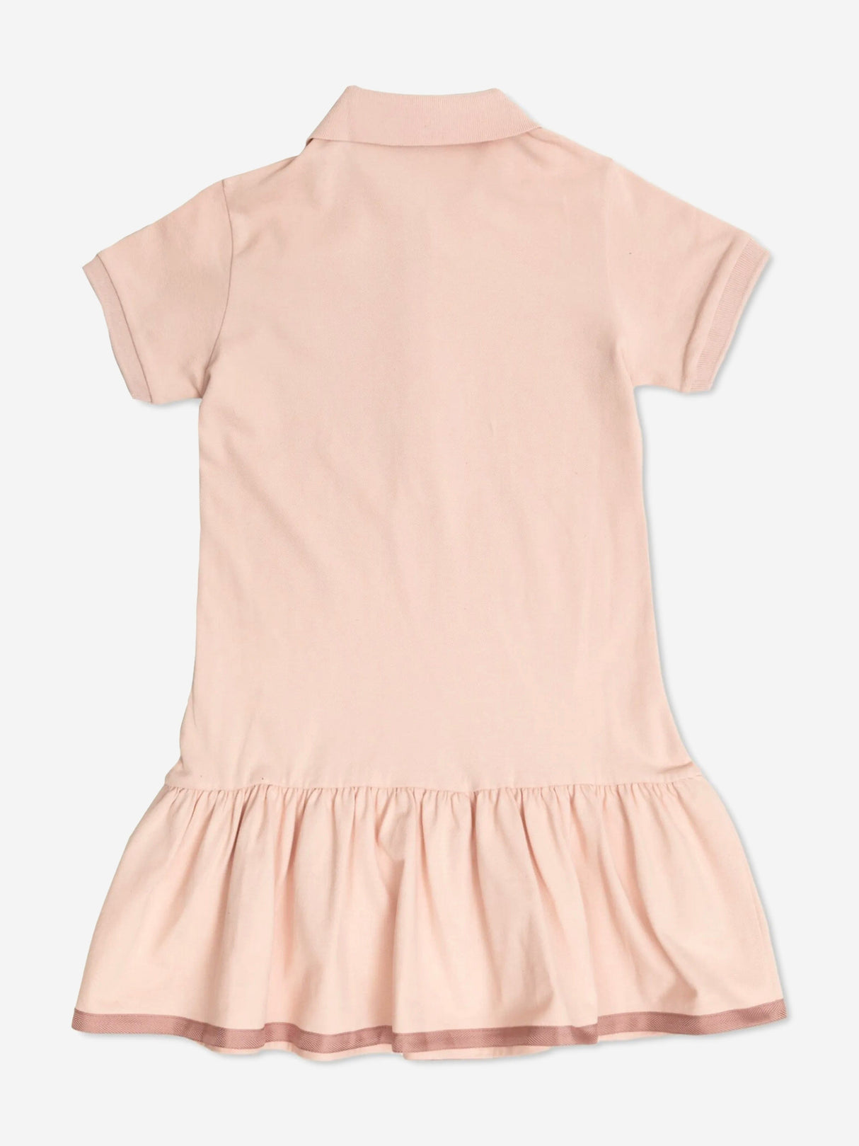 Moncler Enfant Girls Logo Polo Dress in Pink