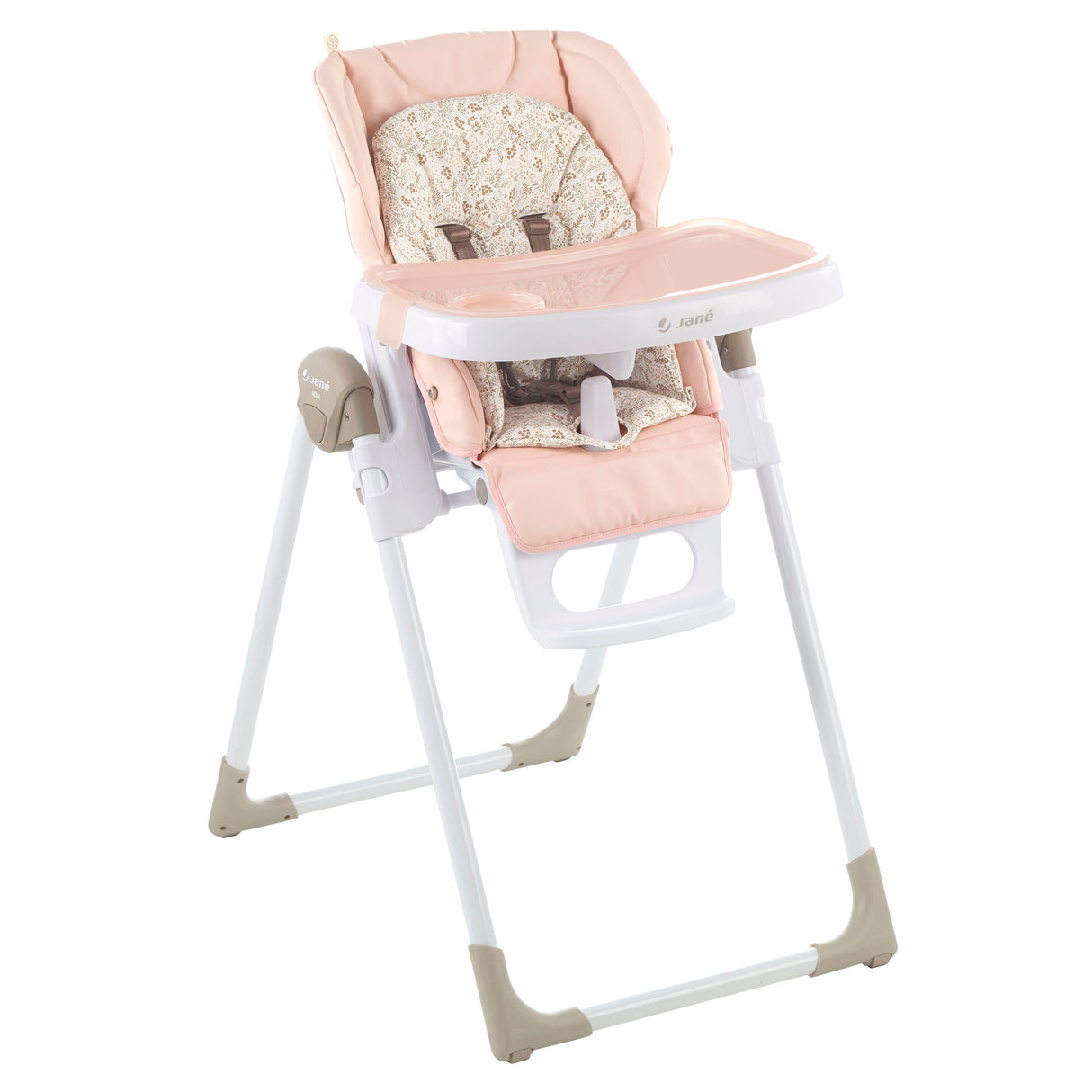 Jane Mila Leatherette Highchair, Pale