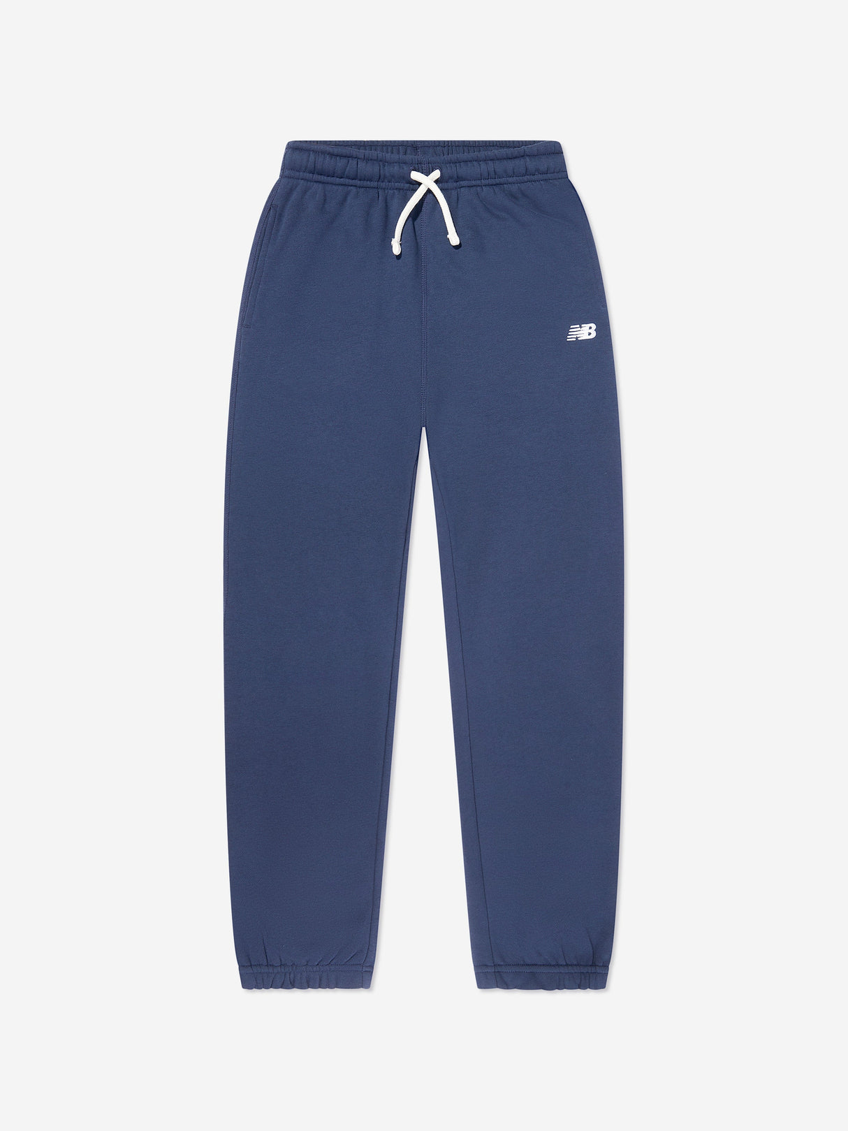 New Balance Boys Brush Back Small Logo Joggers in Navy