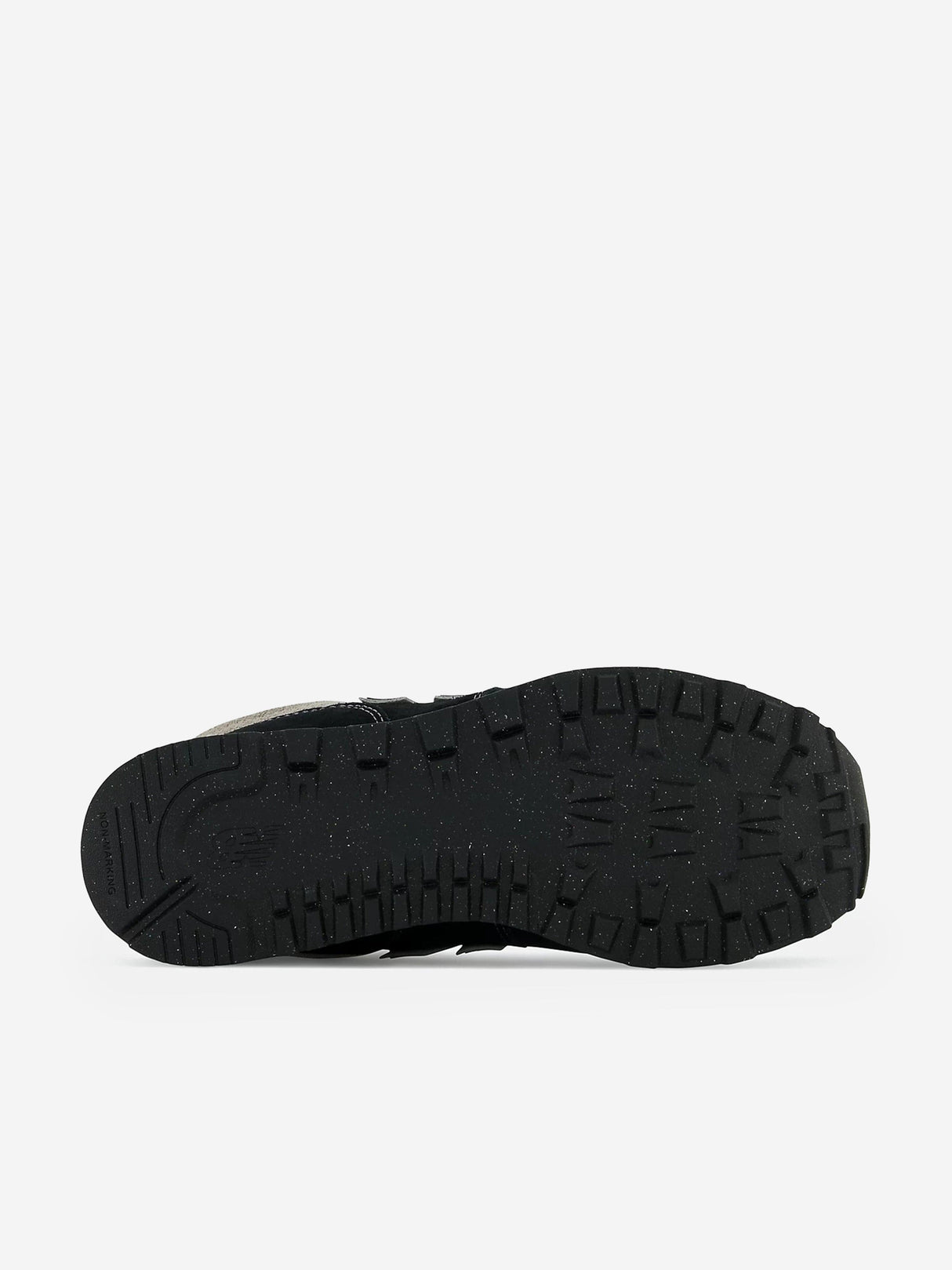 New Balance Kids 574 Lace Up Logo Trainers in Black