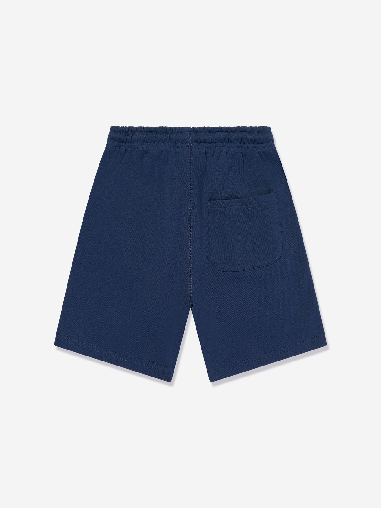 New Balance Boys French Terry Small Logo Shorts in Navy