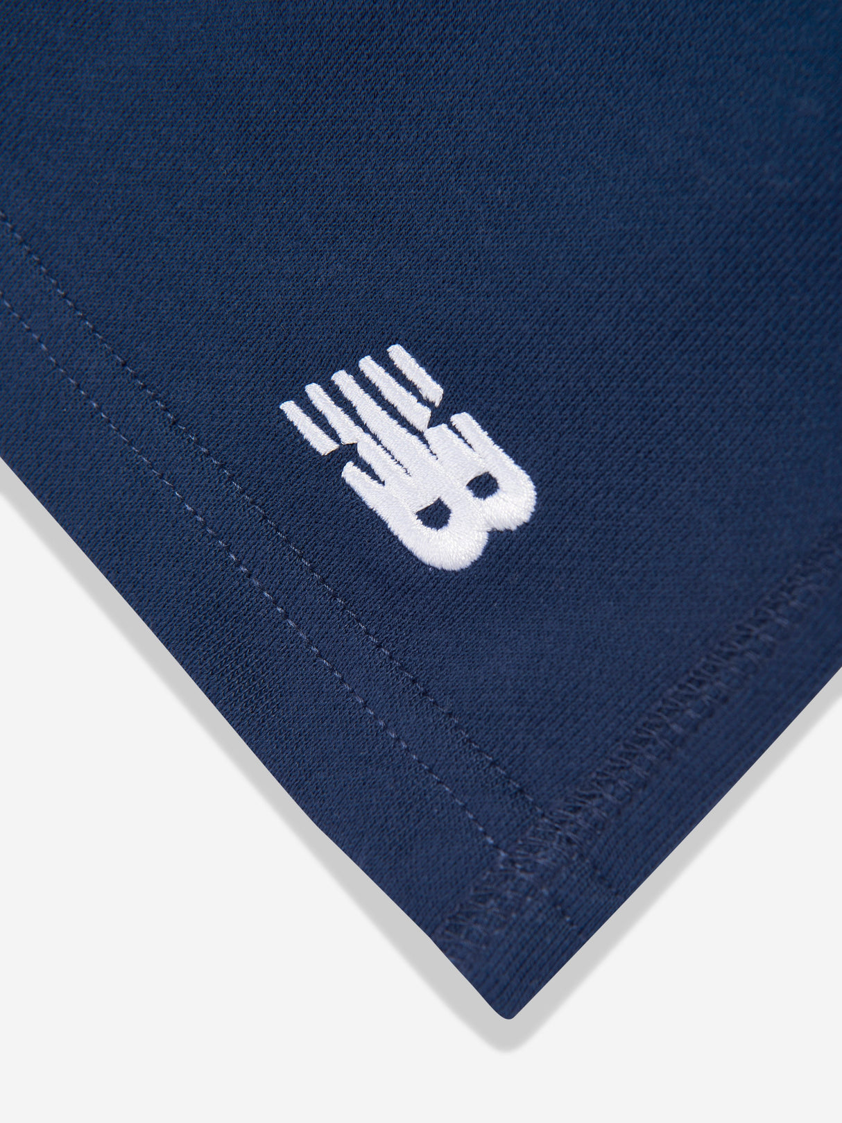 New Balance Boys French Terry Small Logo Shorts in Navy