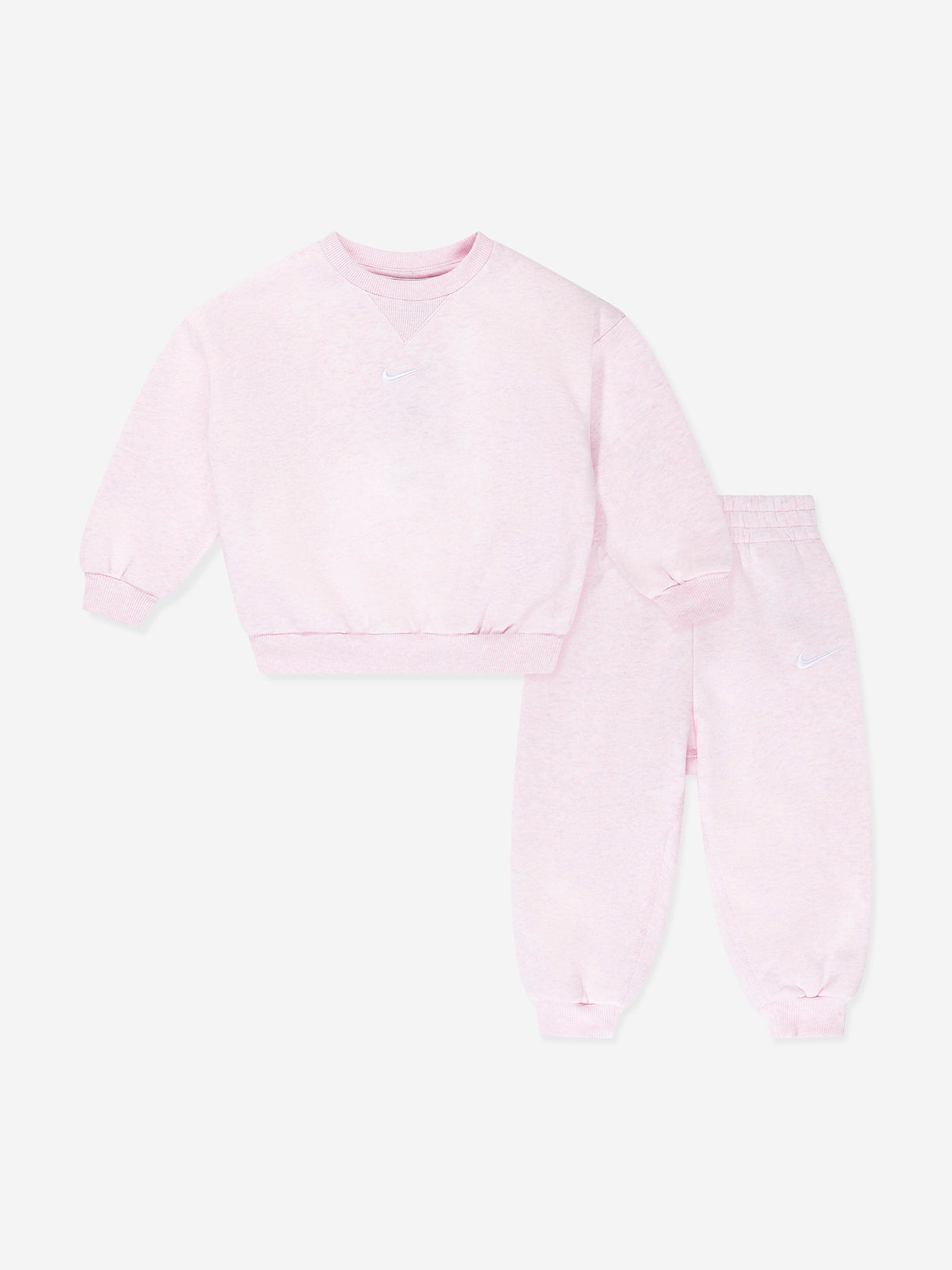 Nike Kids Essential Fleece Tracksuit in Pink