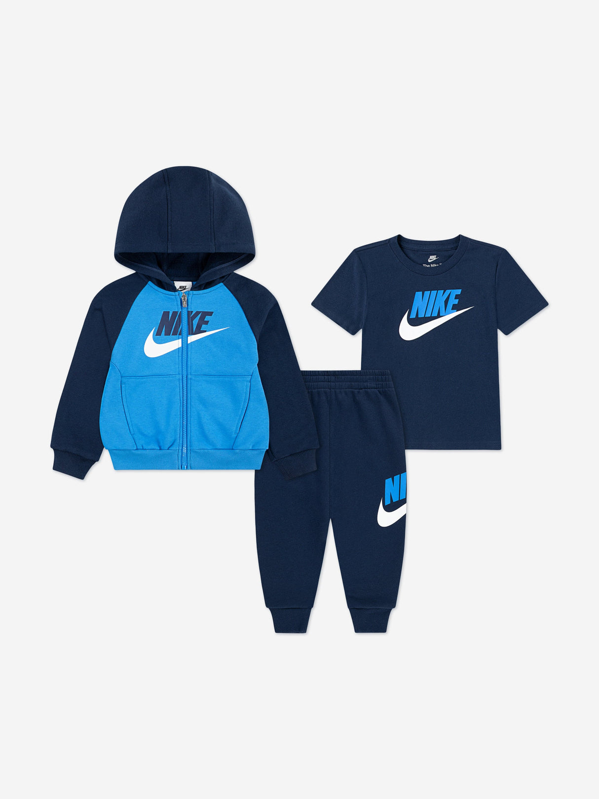 Nike Kids Colourblock HBR Tracksuit in Navy