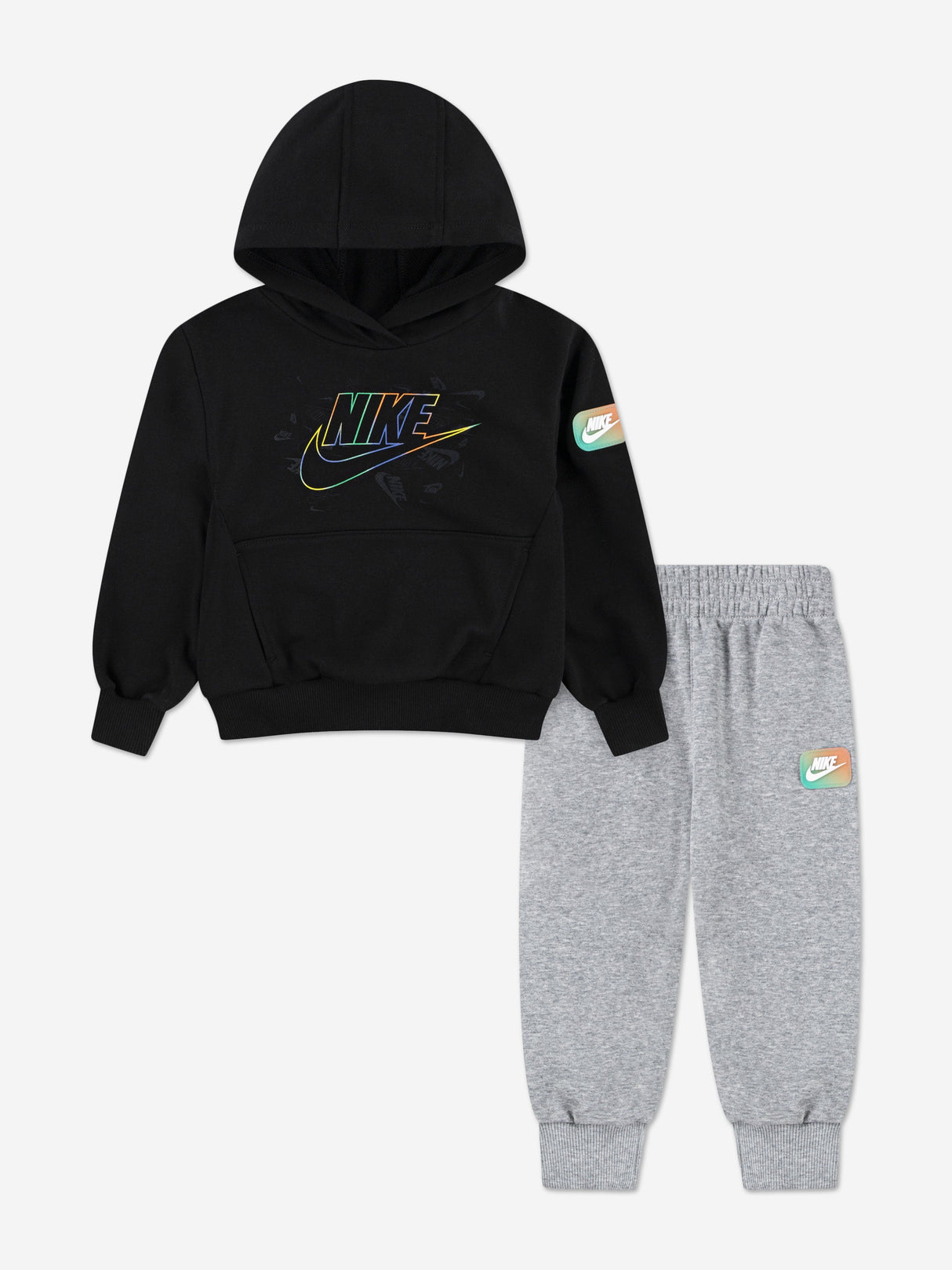 Nike Boys NSW RV GFX Tracksuit in Grey