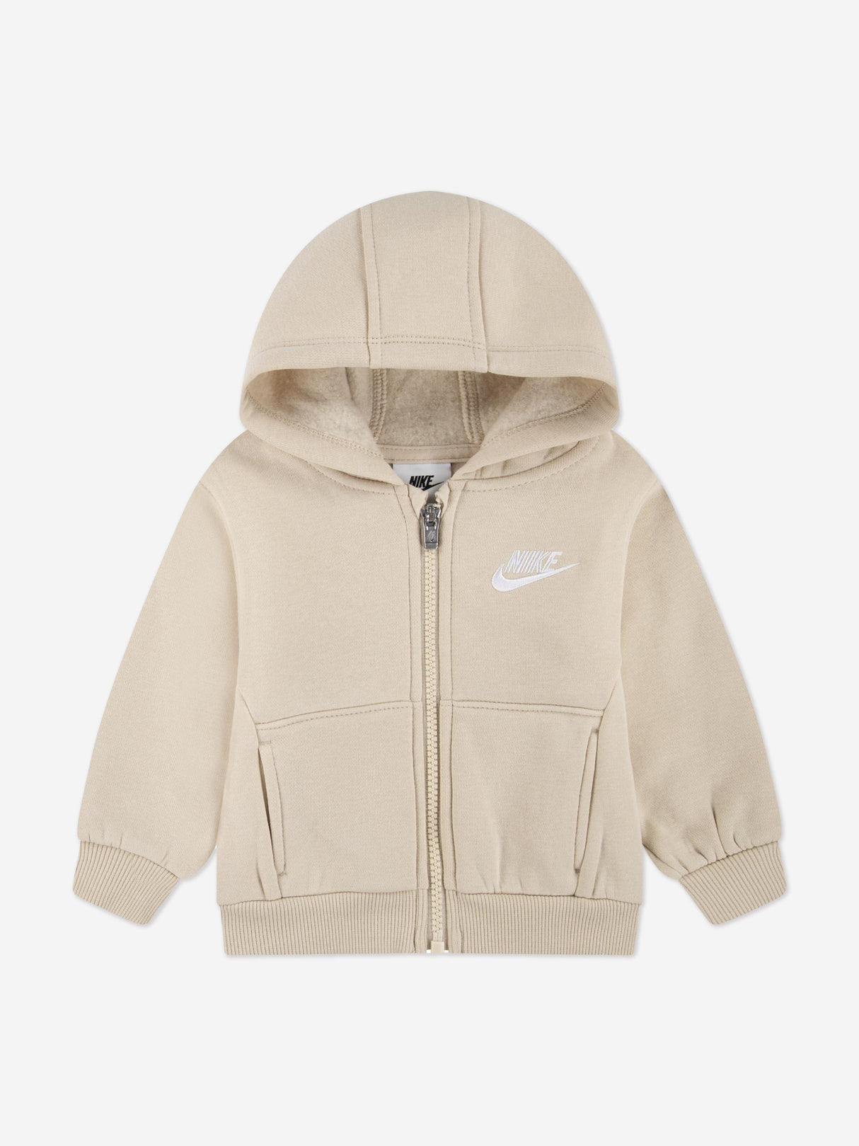 Nike Kids LBR Full Zip Club Tracksuit in Beige