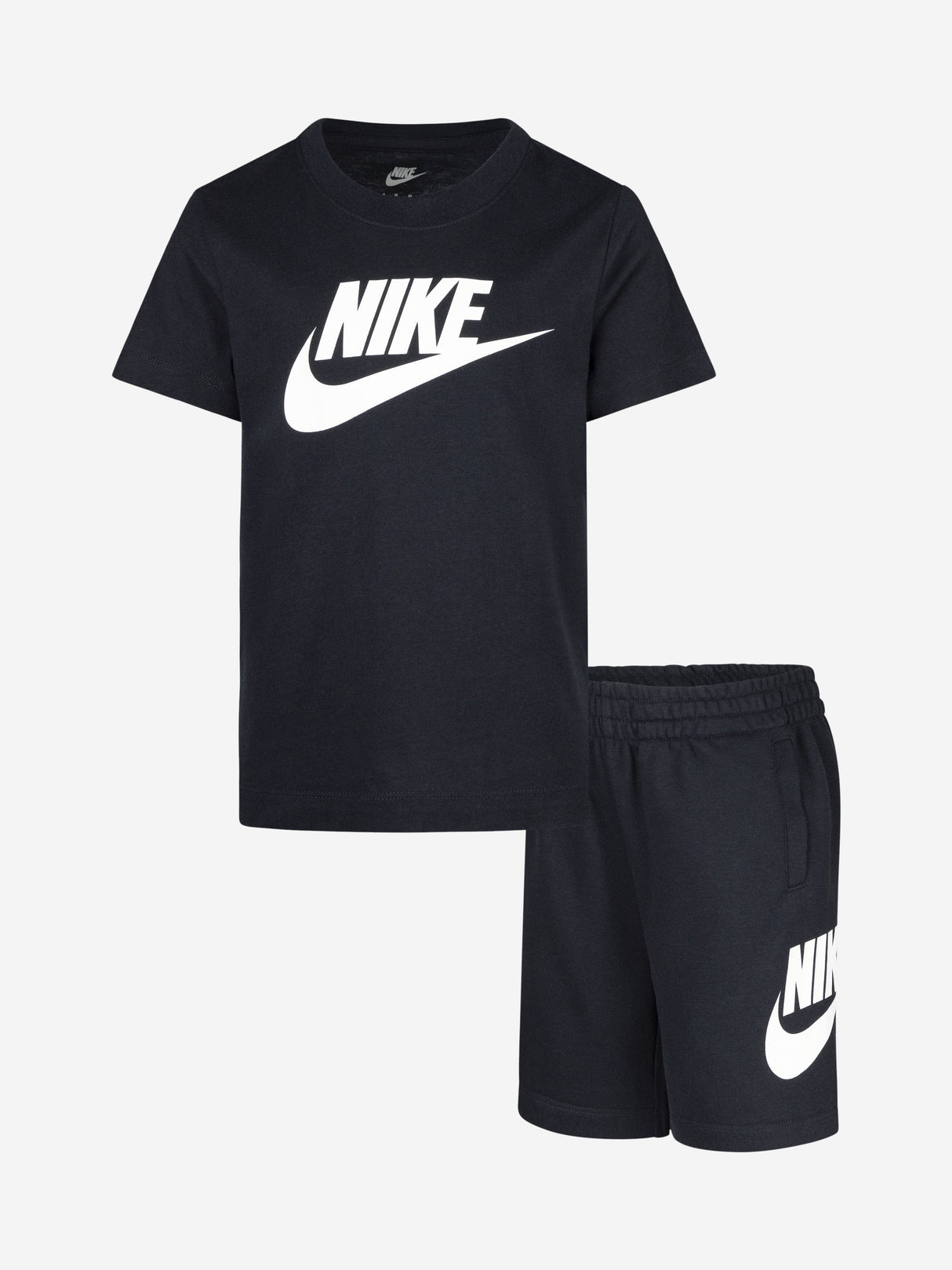 Nike Kids Club T-Shirt and Shorts Set in Black