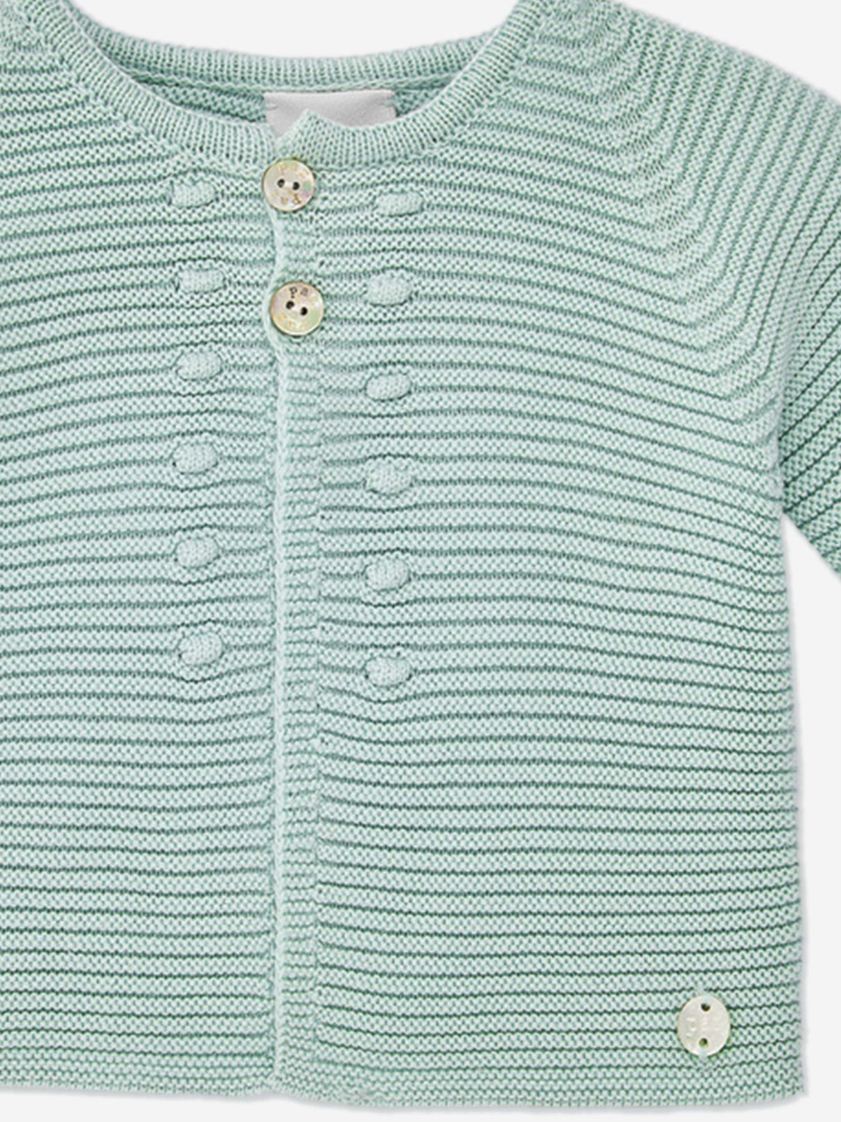 Paz Rodriguez Baby Knitted Cardigan in Green