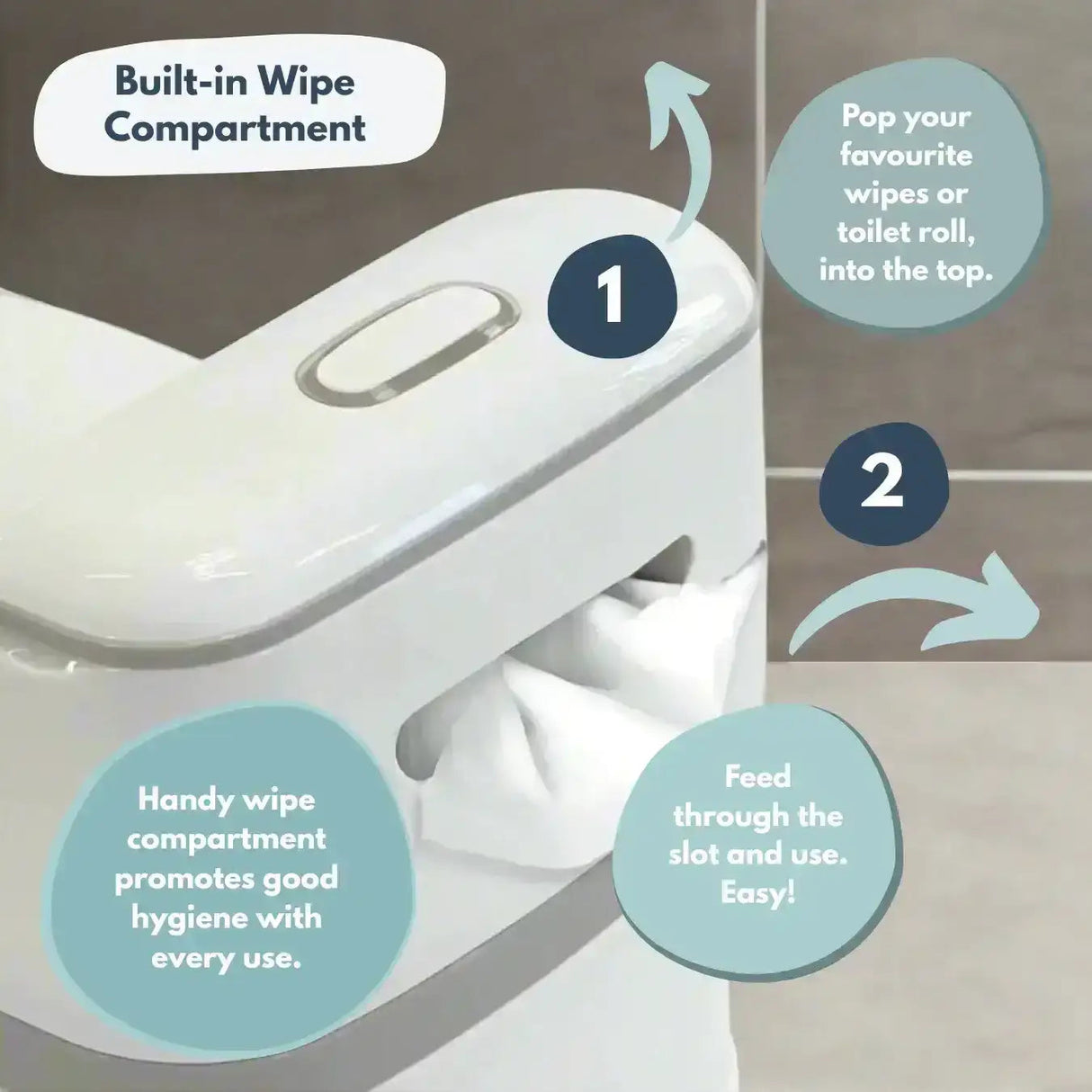 Pote Pals My First WC Potty - Grey