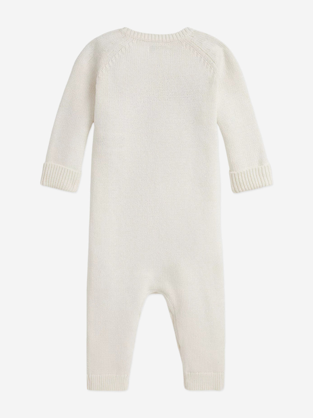Ralph Lauren Baby Boys Cotton Flag Romper in Ivory