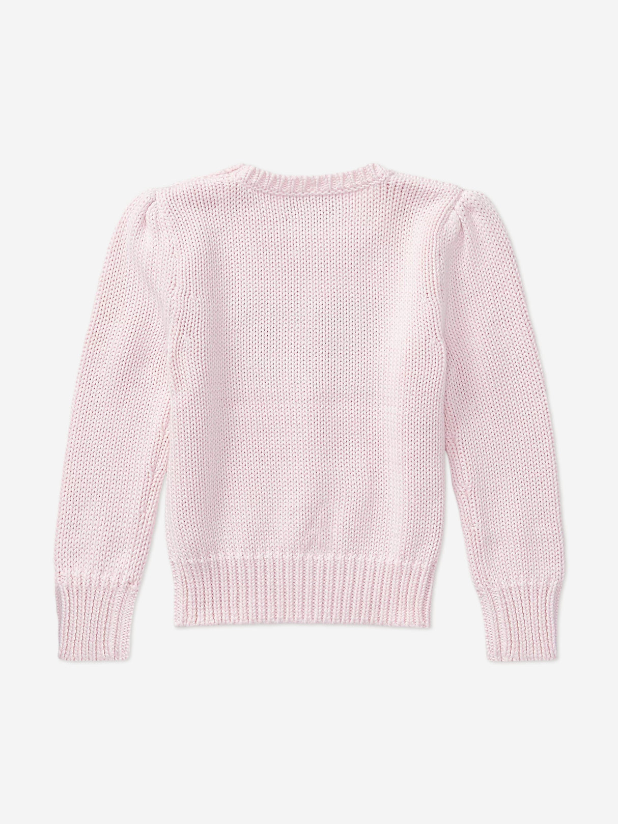 Ralph Lauren Girls USA Flag Jumper in Pink