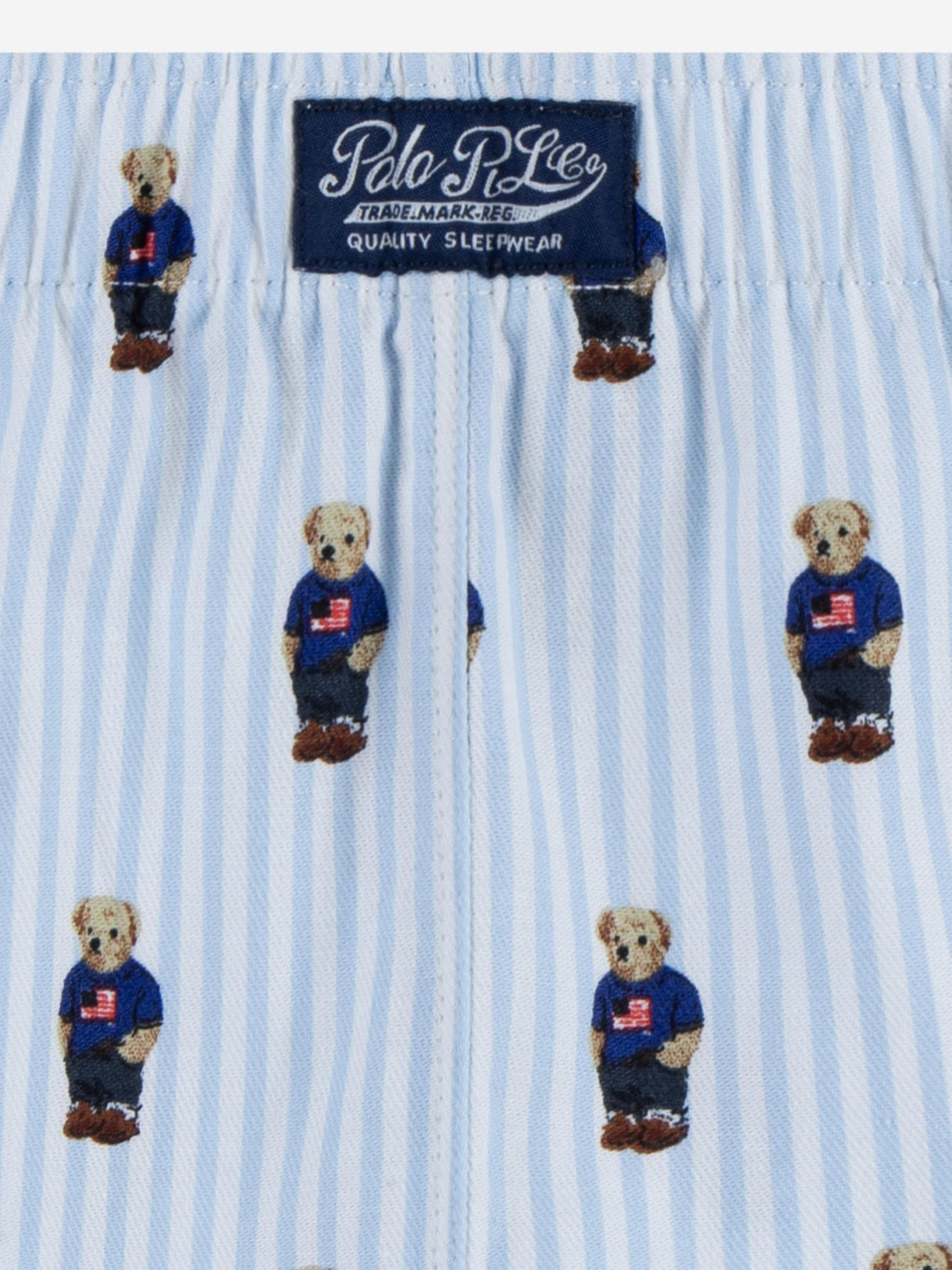 Ralph Lauren Boys Bear Short Pyjamas Set in Blue