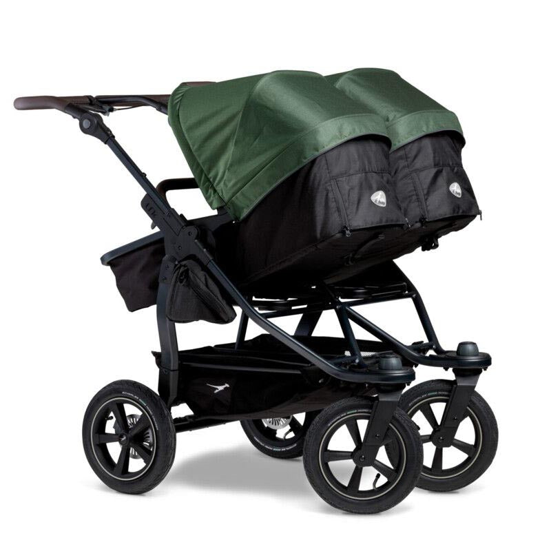 TFK Duo 2 Double Pushchair with 2 Combi Units – All-Terrain Twin from Birth to 3 Years