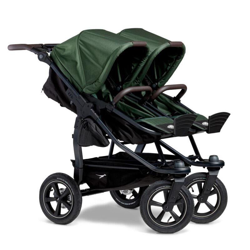 TFK Duo 2 Double Pushchair with 2 Combi Units – All-Terrain Twin from Birth to 3 Years