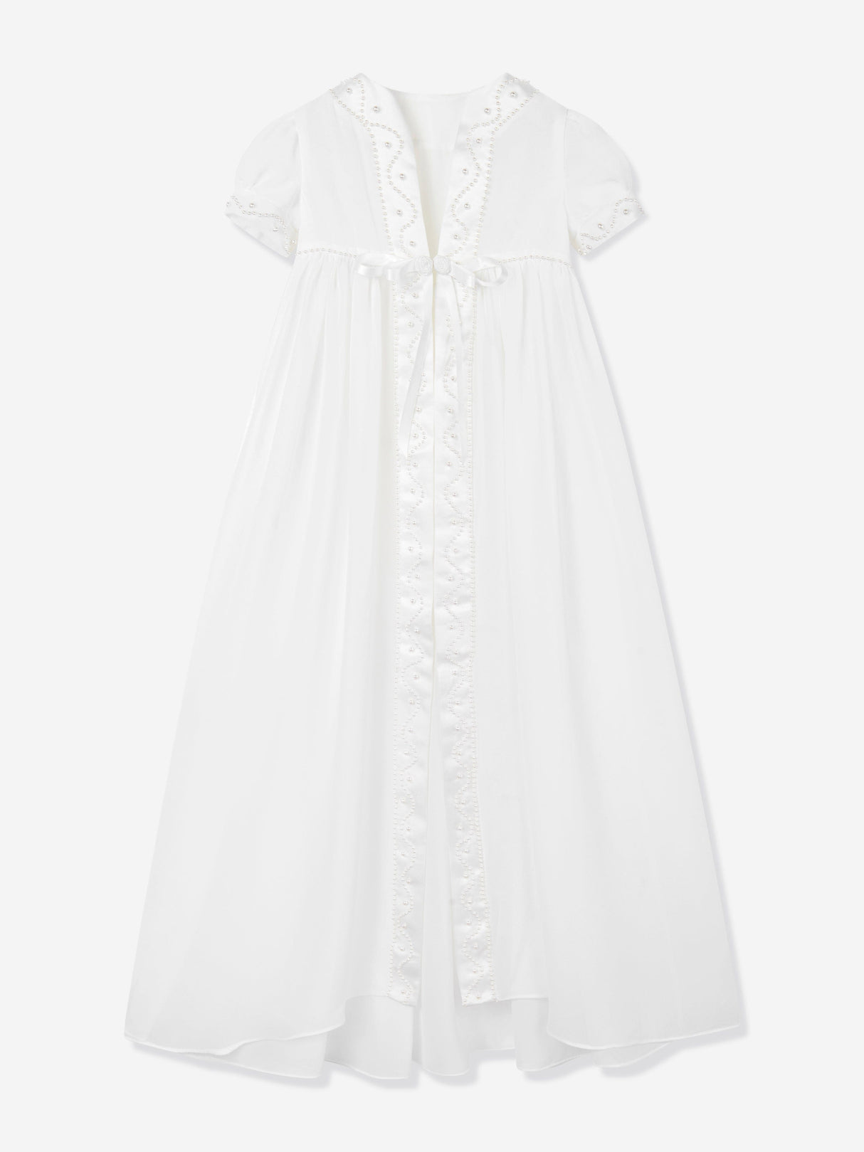 Sarah Louise Baby Girls Christening Robe, Coat and Bonnet in Ivory