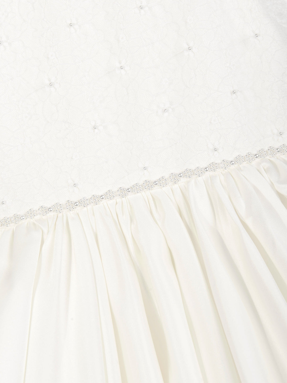 Sarah Louise Girls Ceremonial Ballerina Length Dress in Ivory