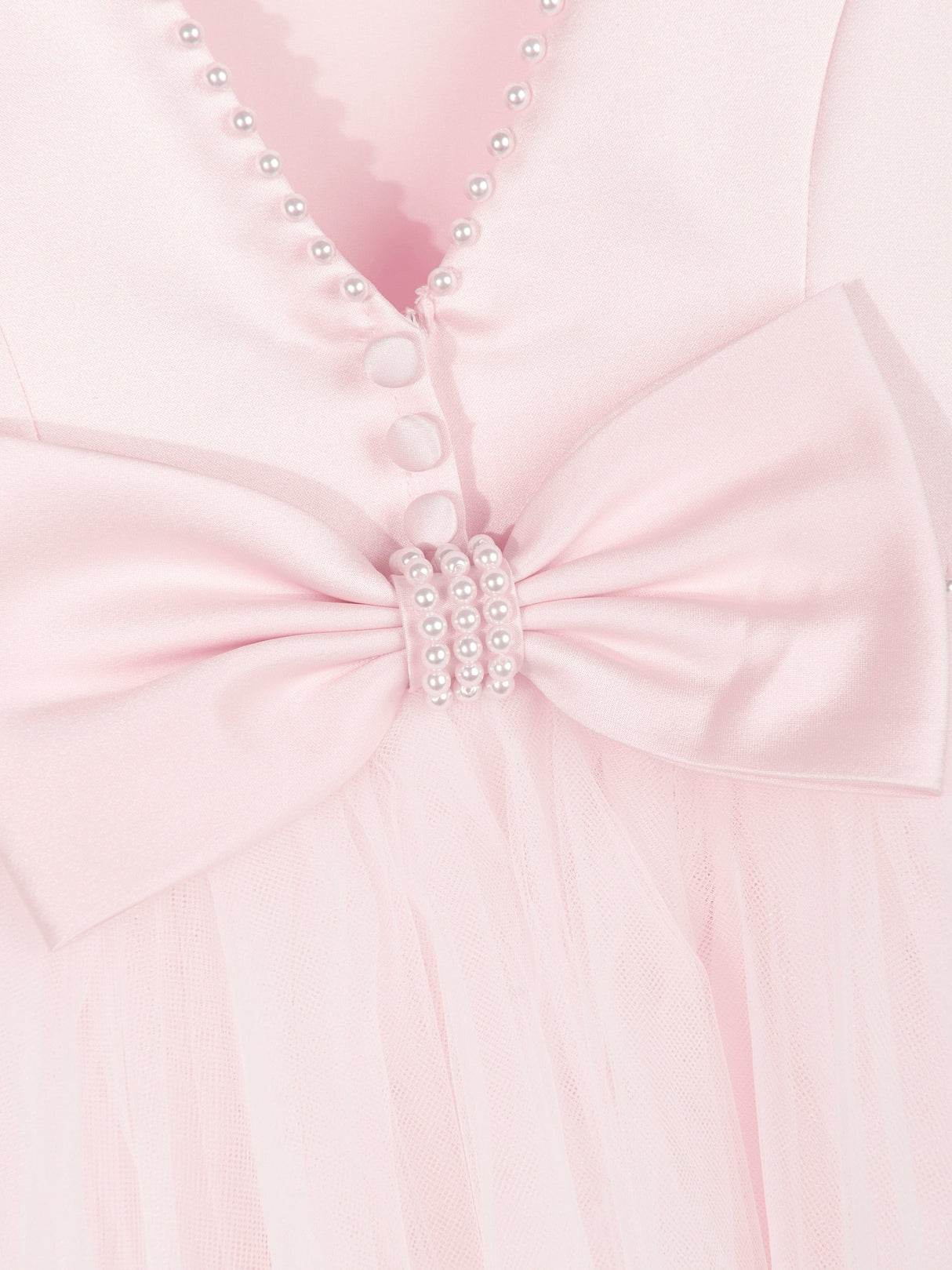 Sarah Louise Girls Ceremonial Ballerina Length Dress in Pink