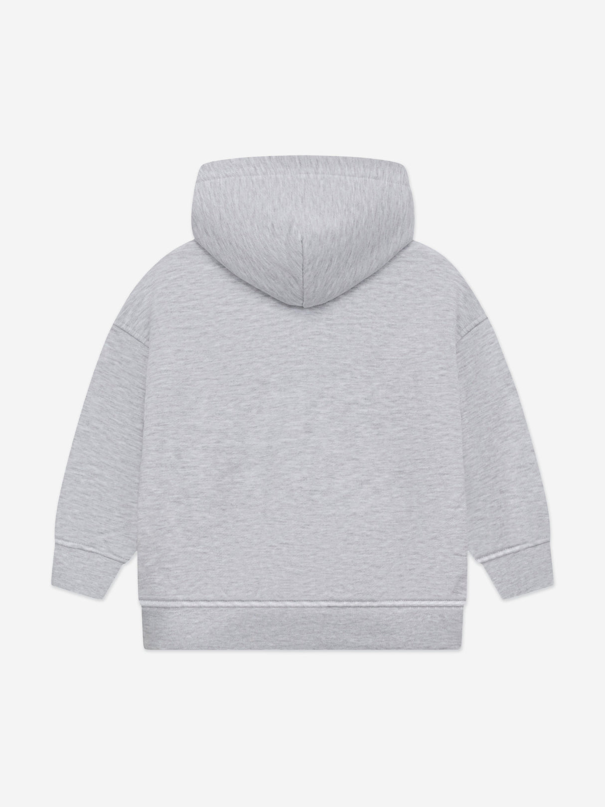 The Couture Club Kids Zip Through Emblem Applique Hoodie in Grey