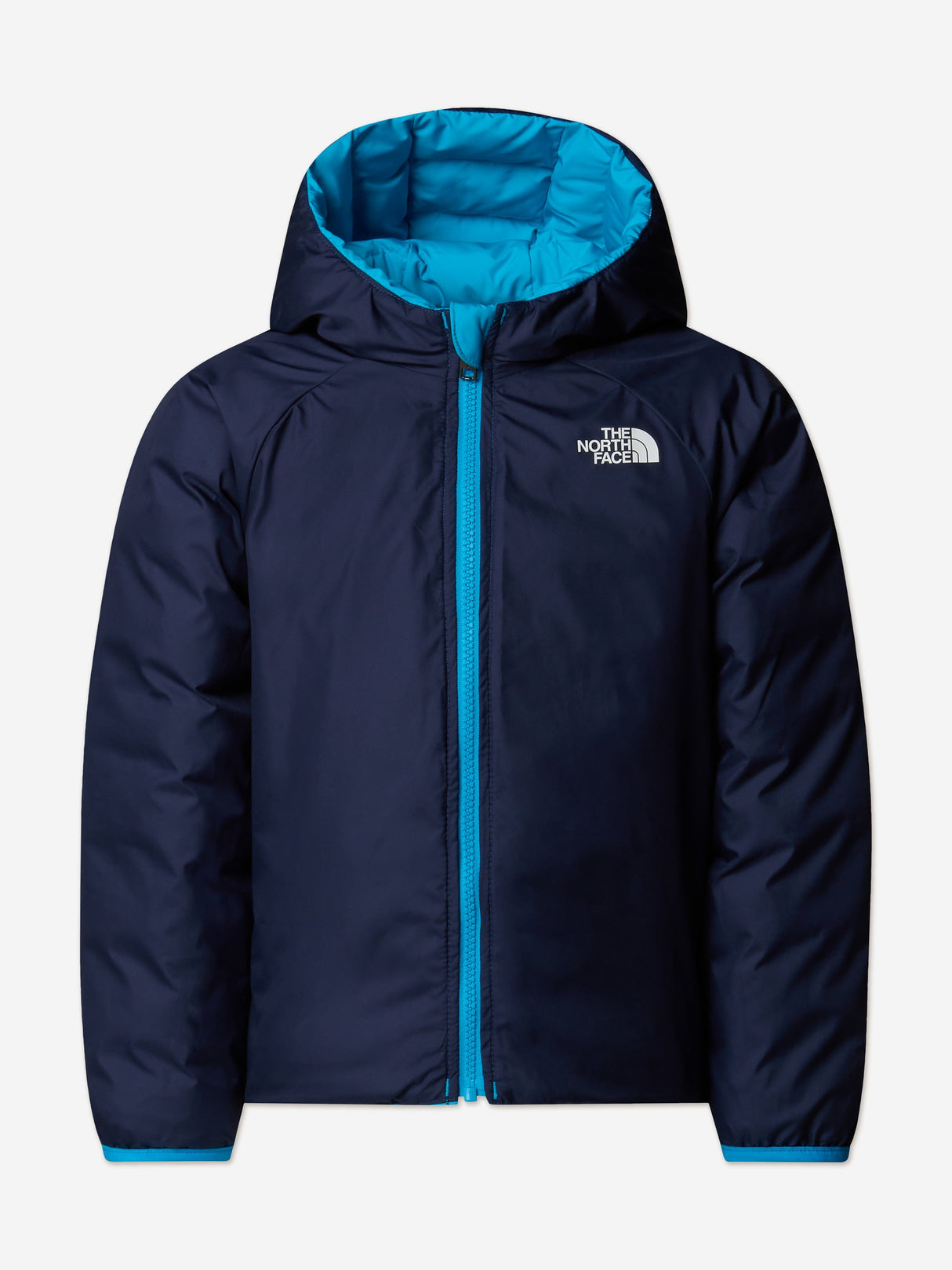 The North Face Kids Reversible Perrito Hooded Jacket in Blue