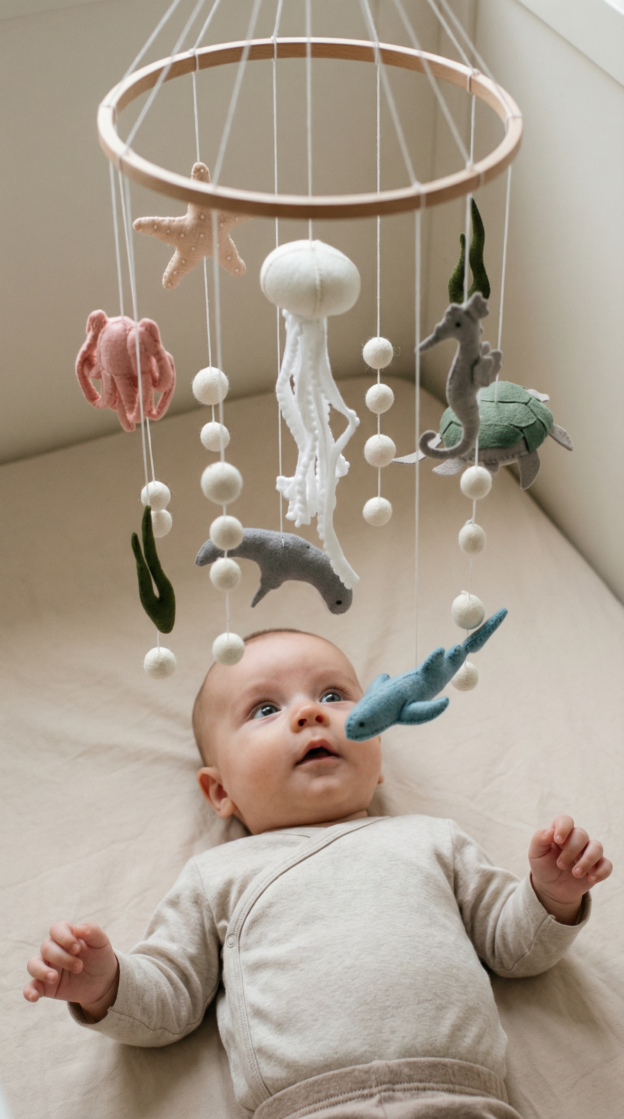 Ocean Drift Felt Cot Mobile