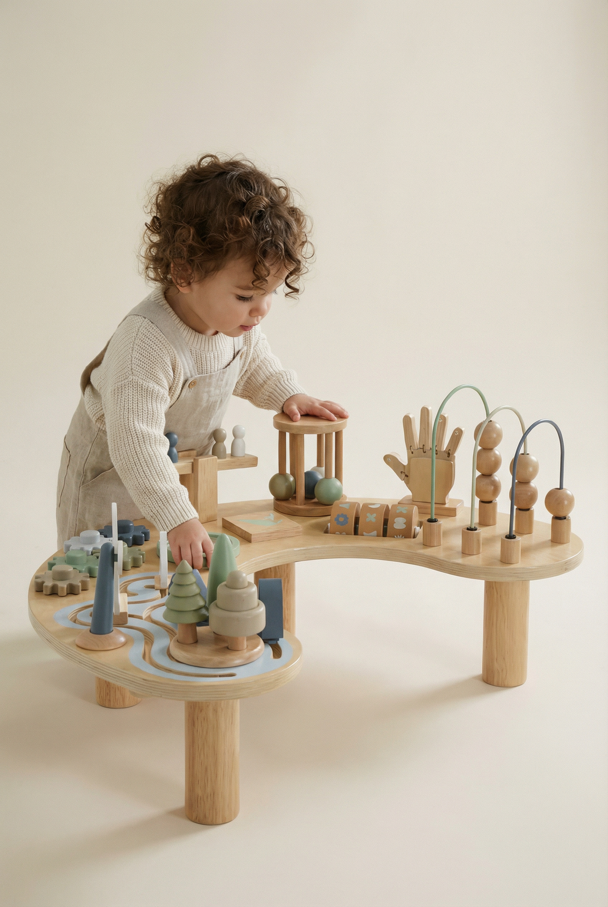 Montessori Wooden Activity Table
