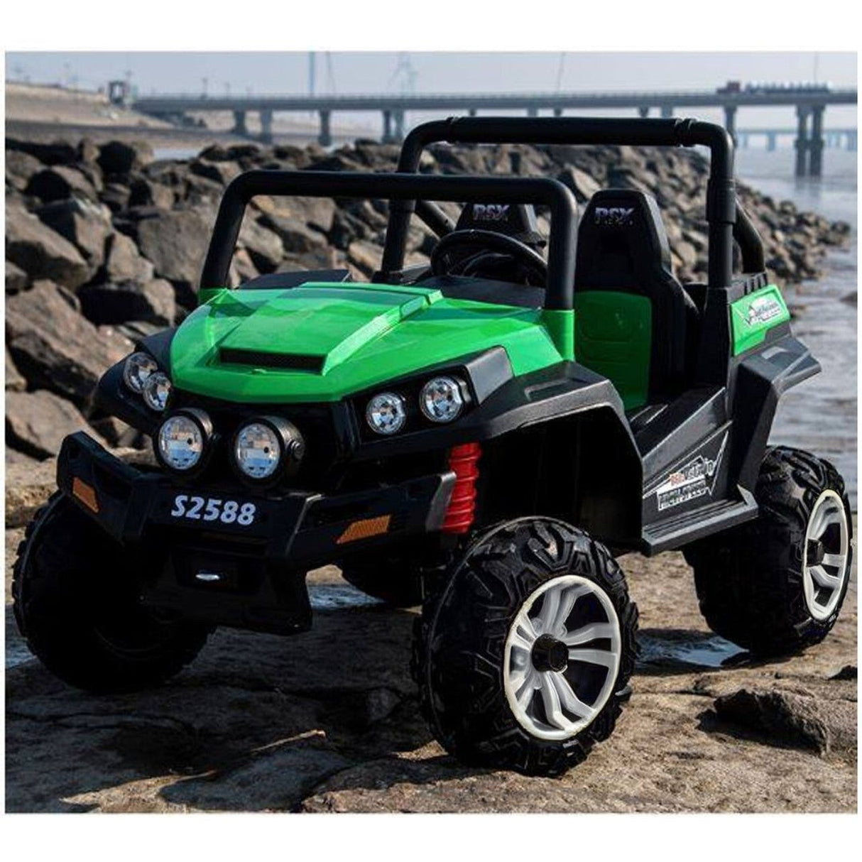 Ranch Wagon 24V Electric Ride-On Buggy, 4x4, 3-10 years