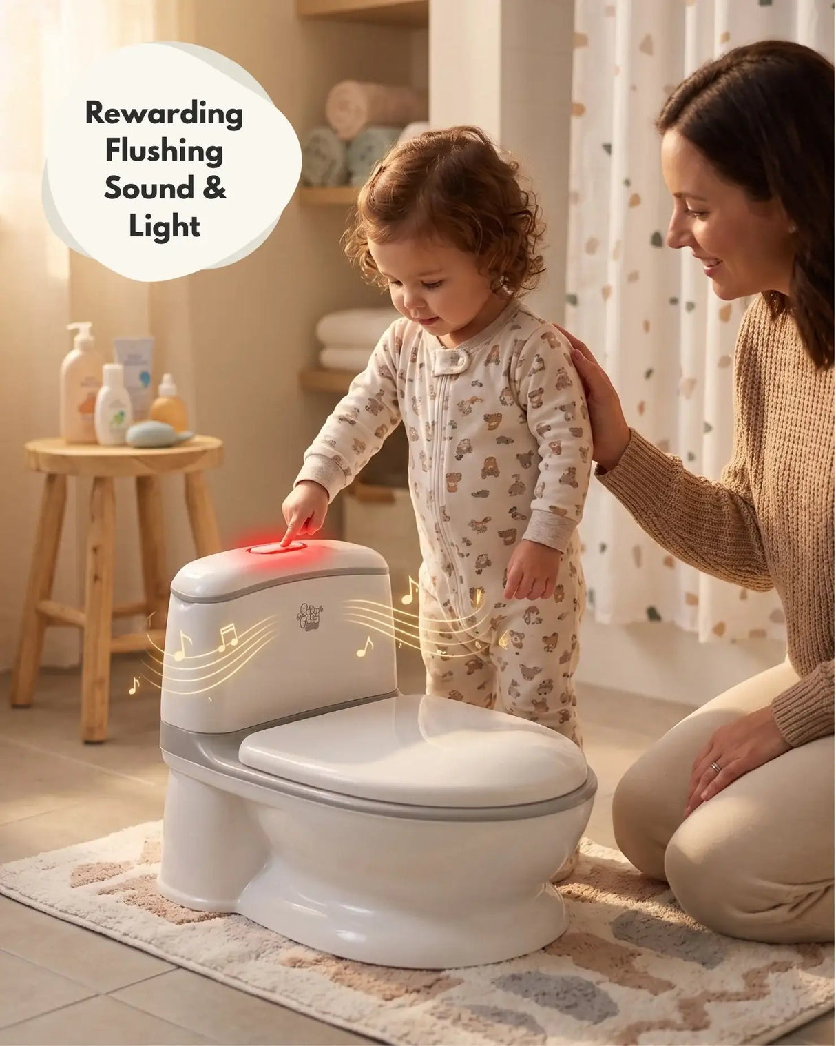 Pote Pals My First WC Potty - Grey