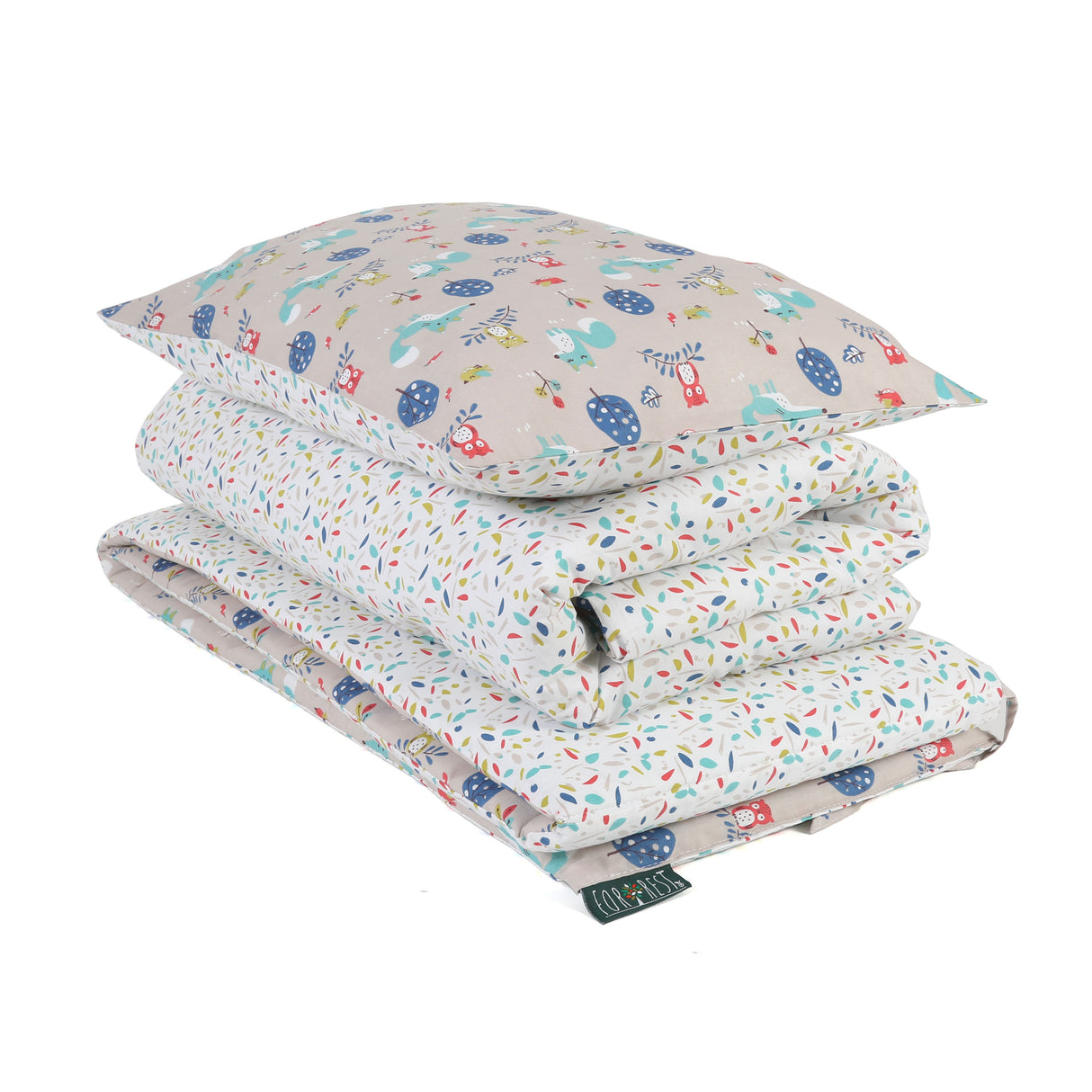 Woody Organic Cotton Junior All-in-One 4.0 Tog Quilt Bedding Set