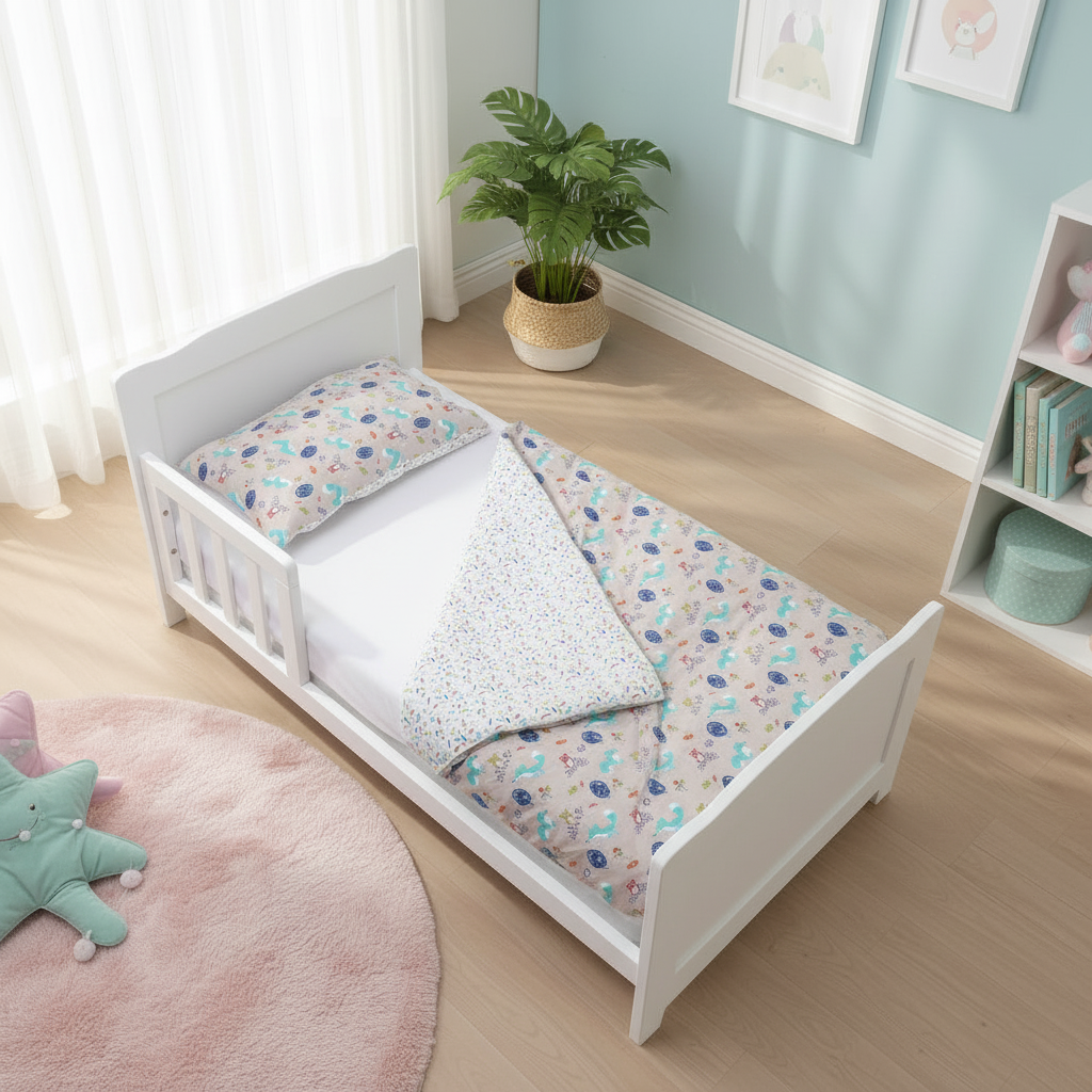 Woody Organic Cotton Junior All-in-One 4.0 Tog Quilt Bedding Set
