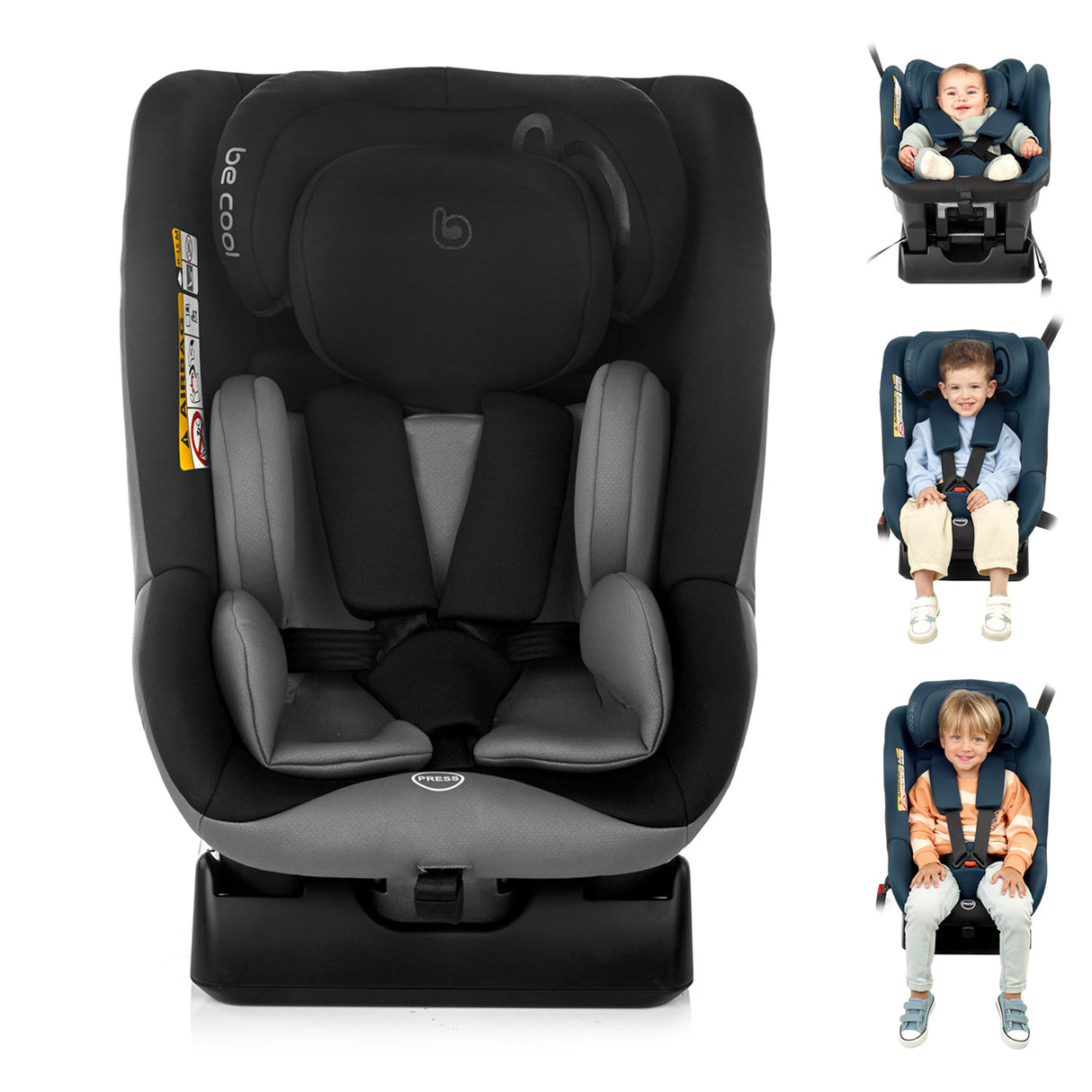 Be Cool Eagle i-Size Car Seat 40–105 cm – Belt-Fitted, i-Size Approved (0–4 Years)