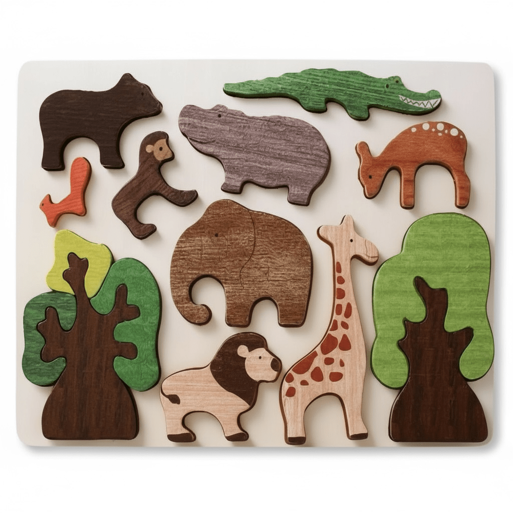 Wooden Forest Animal Puzzle
